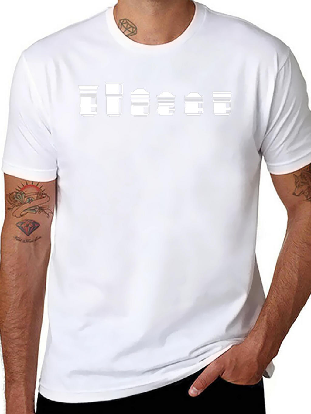 Lens Array Black T-Shirt - Photography Gift
