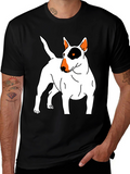 Bull Terrier Graphic Tee - Unisex Black T-Shirt