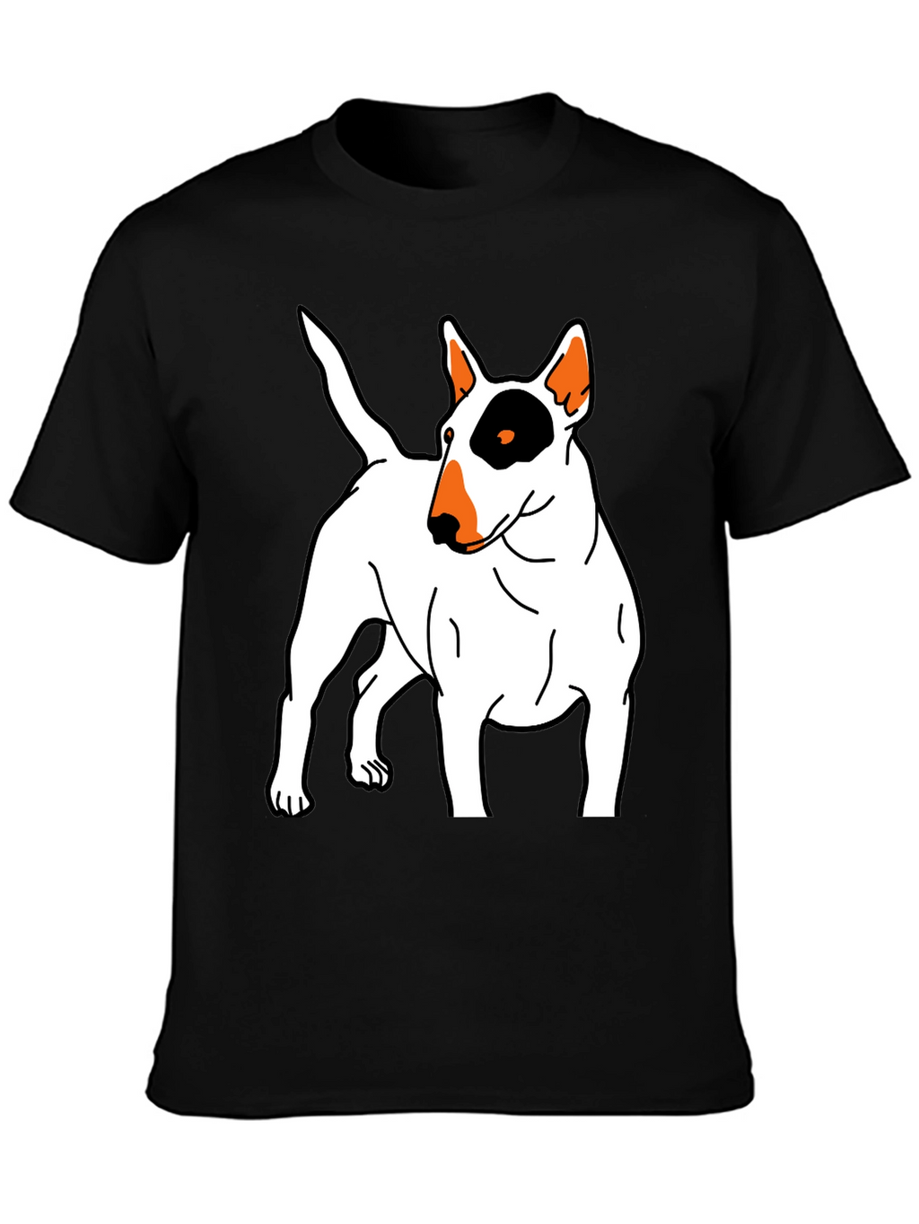 Bull Terrier Graphic Tee - Unisex Black T-Shirt