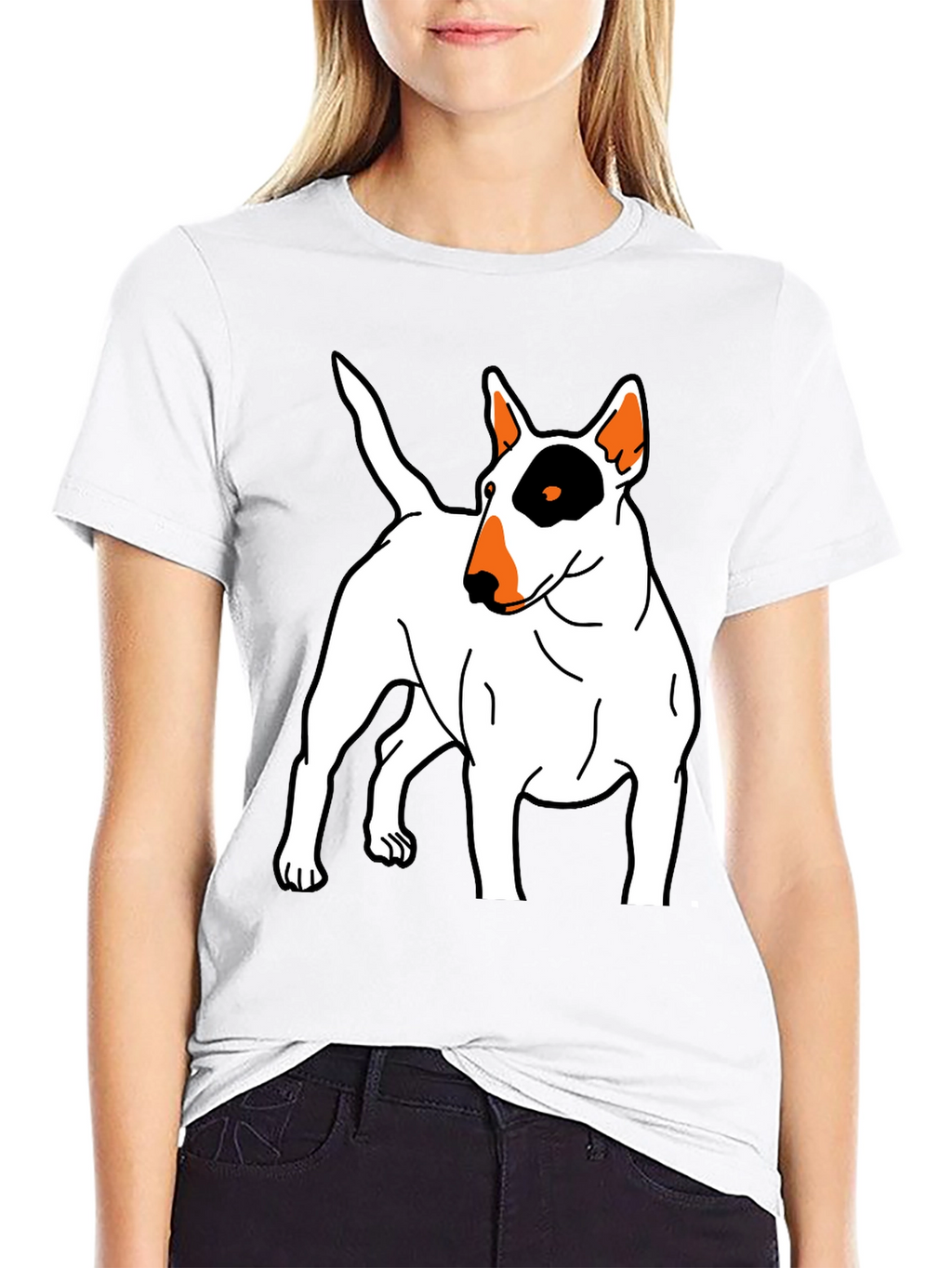 Bull Terrier Graphic Tee - Unisex Black T-Shirt