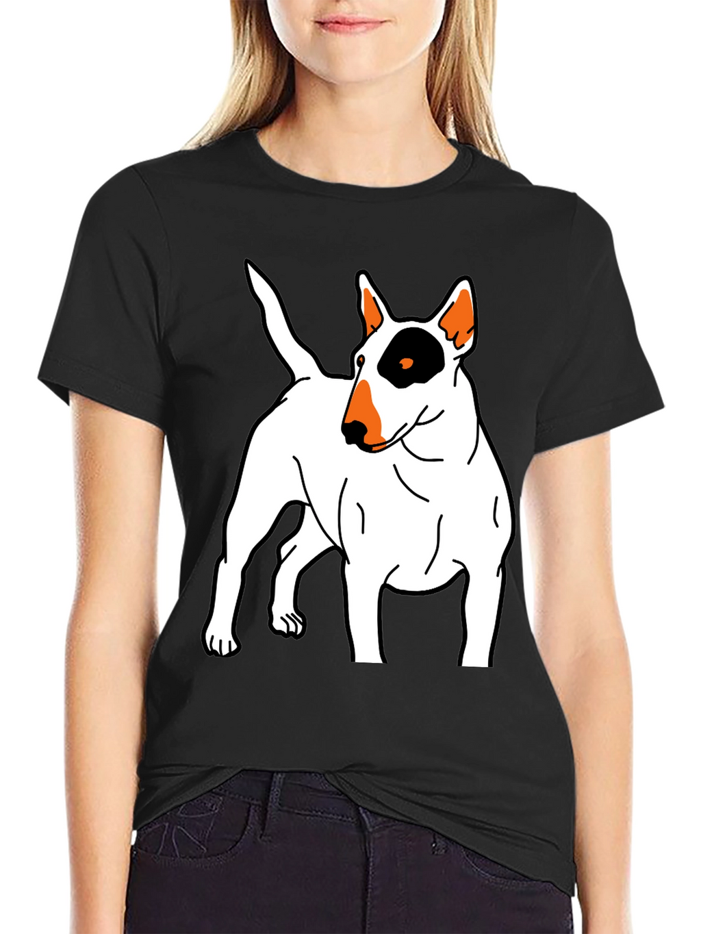 Bull Terrier Graphic Tee - Unisex Black T-Shirt