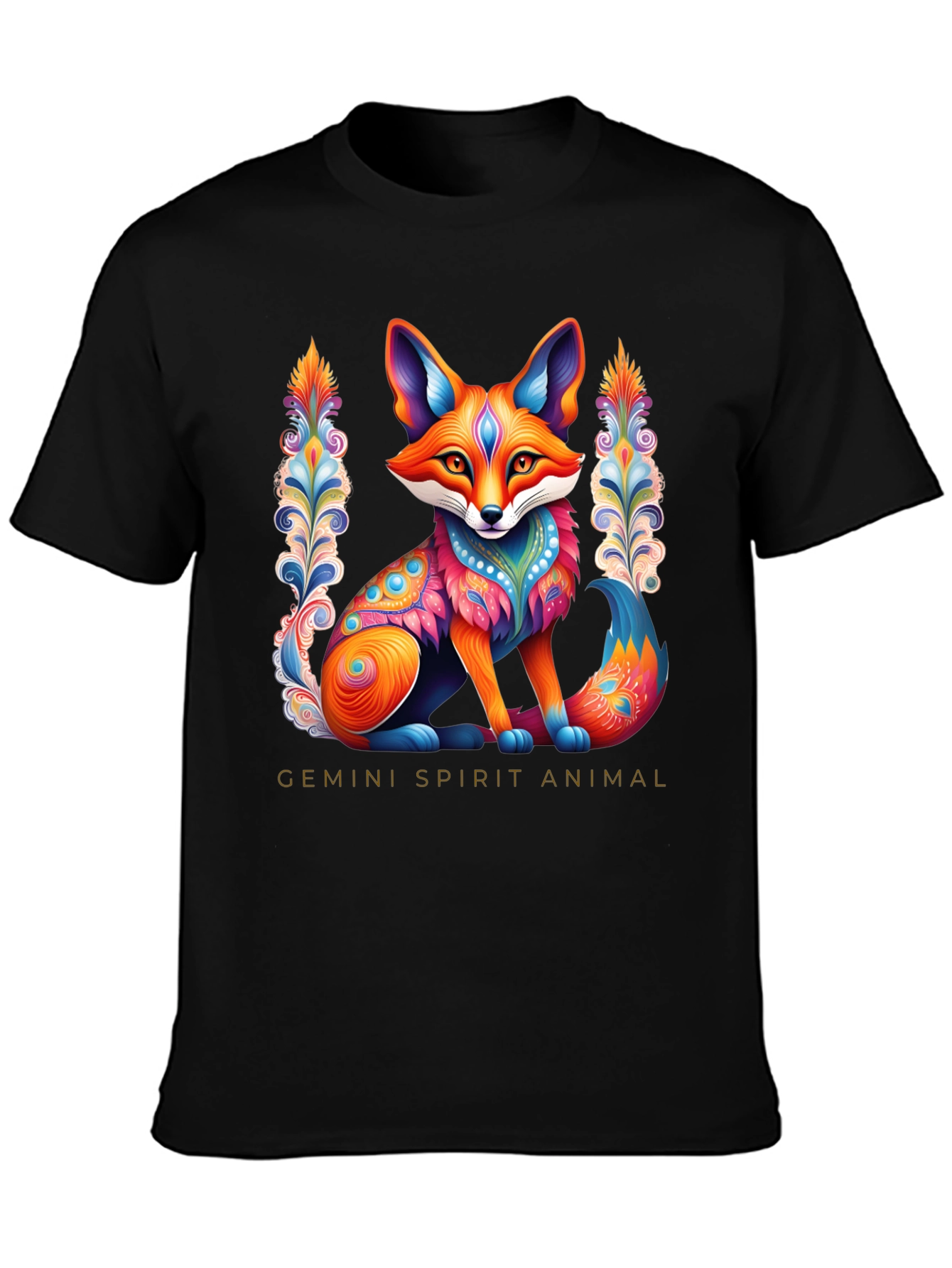 Gemini Spirit Animal Fox Graphic Tee