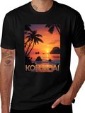 Koh Ngai Sunset T-Shirt - Tropical Island Design