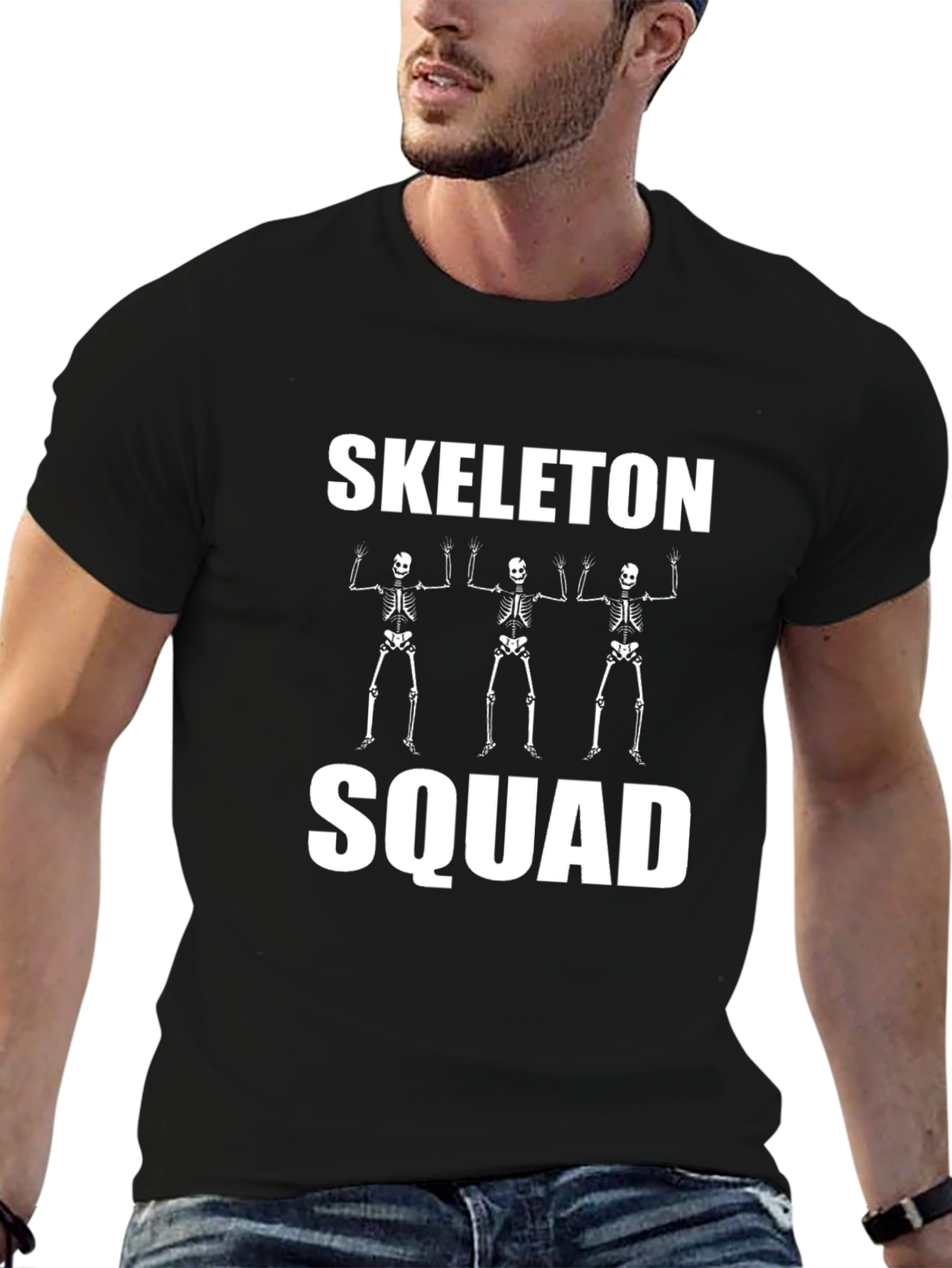 Skeleton Squad Graphic T-Shirt - Spooky Season Tee