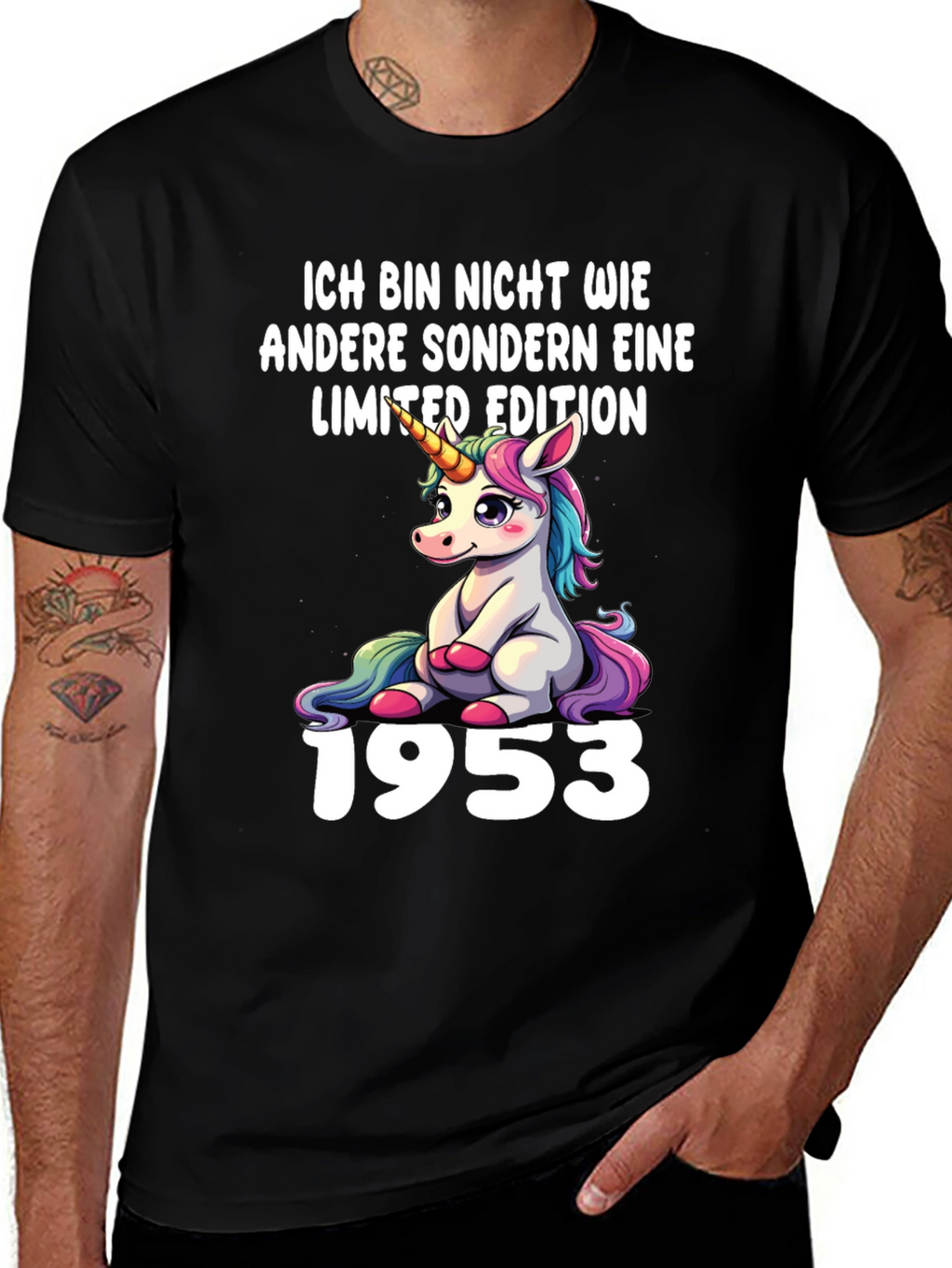 Limited Edition Unicorn 1953 Black T-Shirt