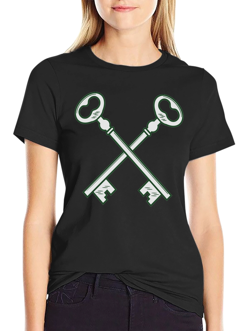 Crossed Keys Graphic Tee - Classic Cool