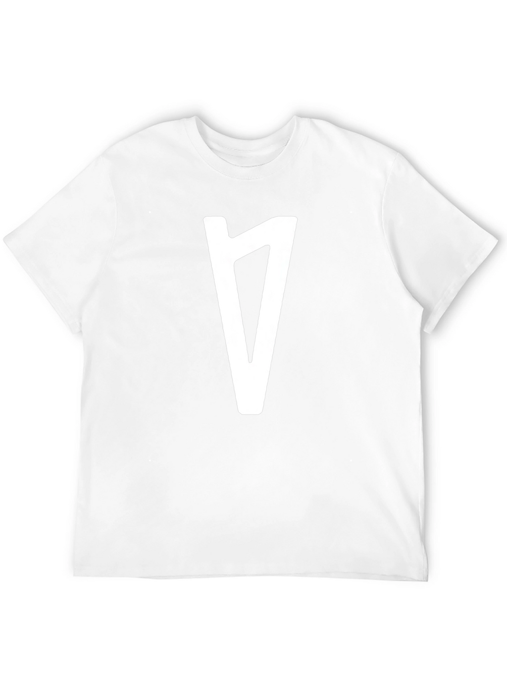 Modern Graphic Tee - Black with White Rune