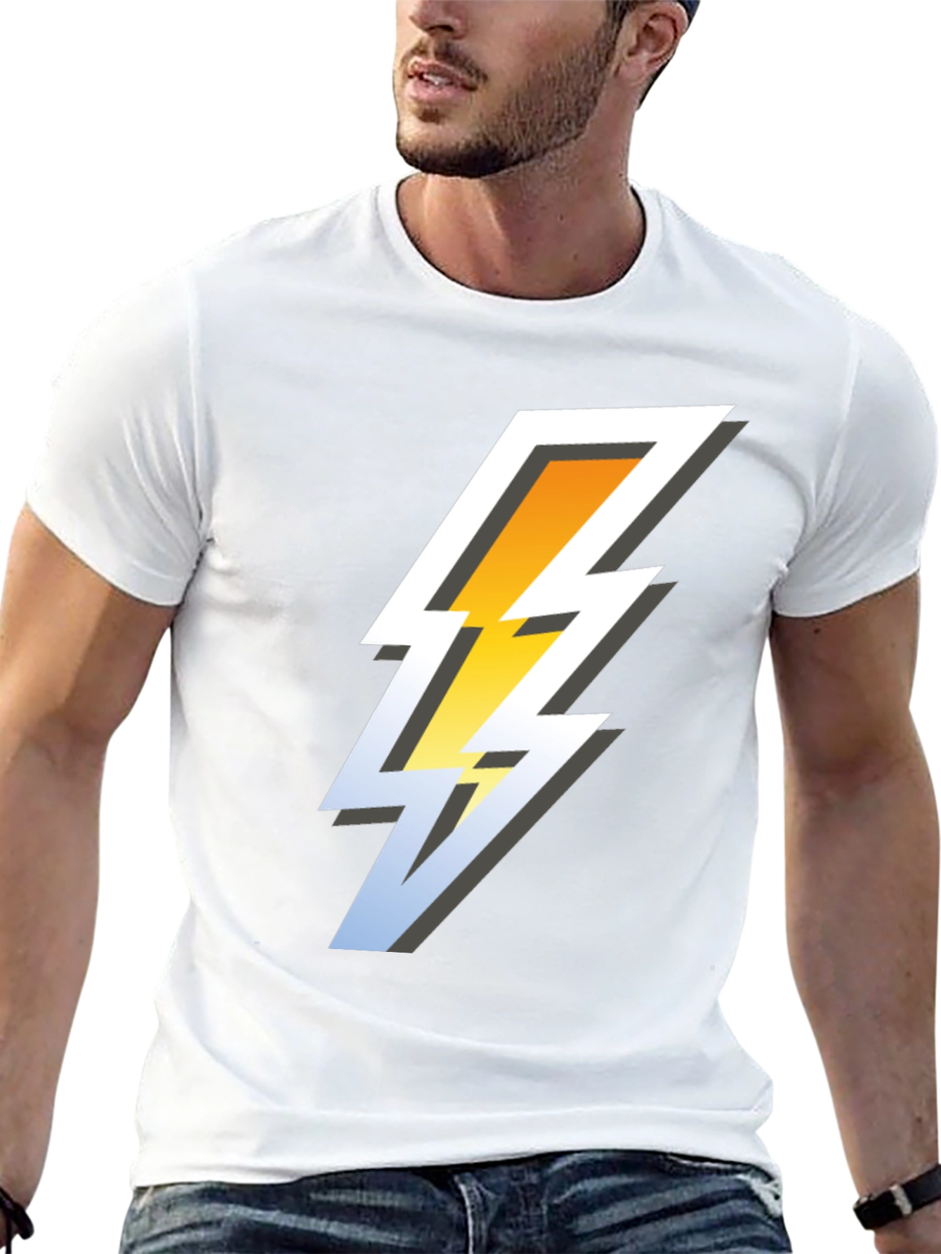 Lightning Bolt Graphic Tee - Cool & Stylish