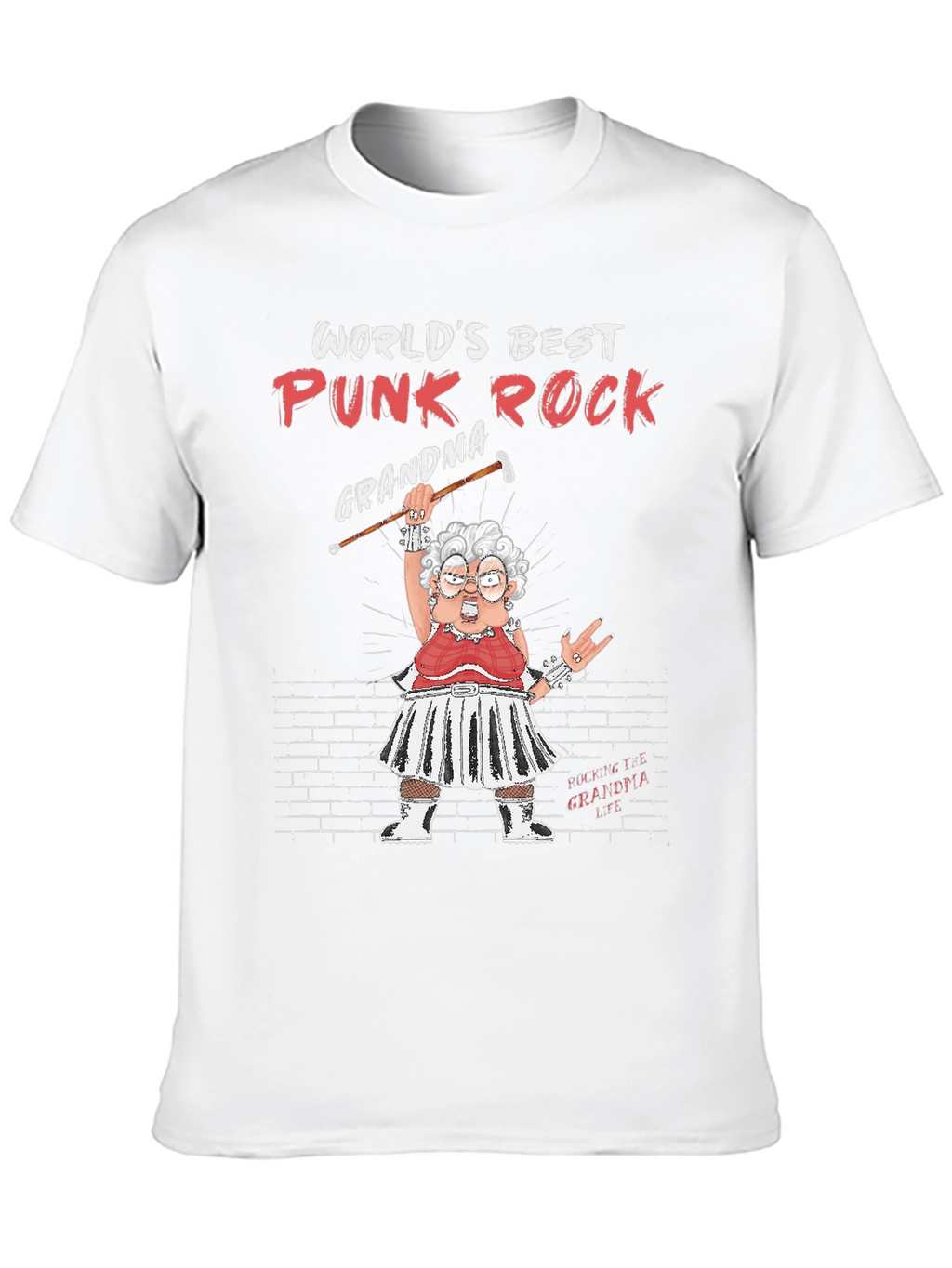 Worlds Best Punk Rock Grandma Graphic Tee