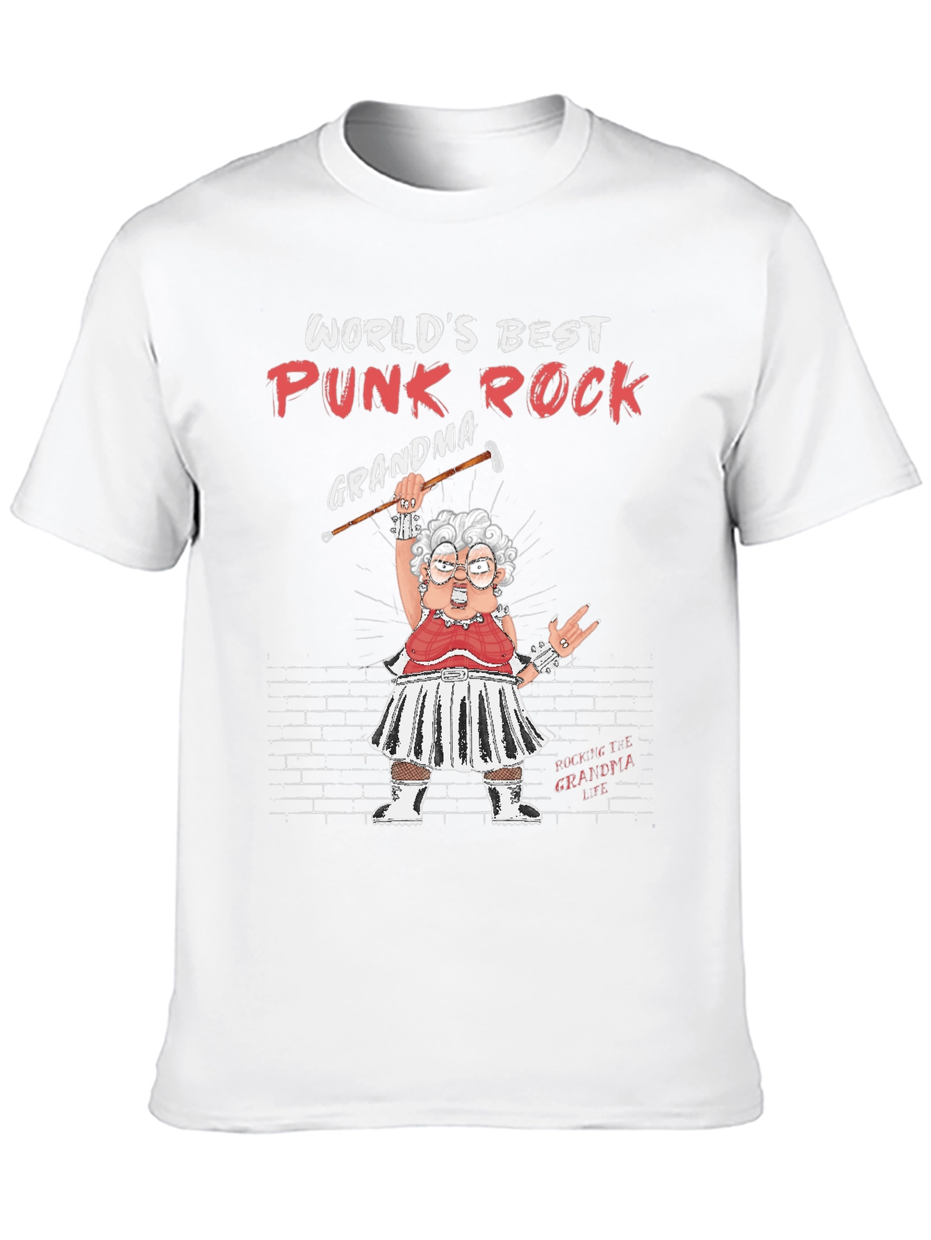 Worlds Best Punk Rock Grandma Graphic Tee