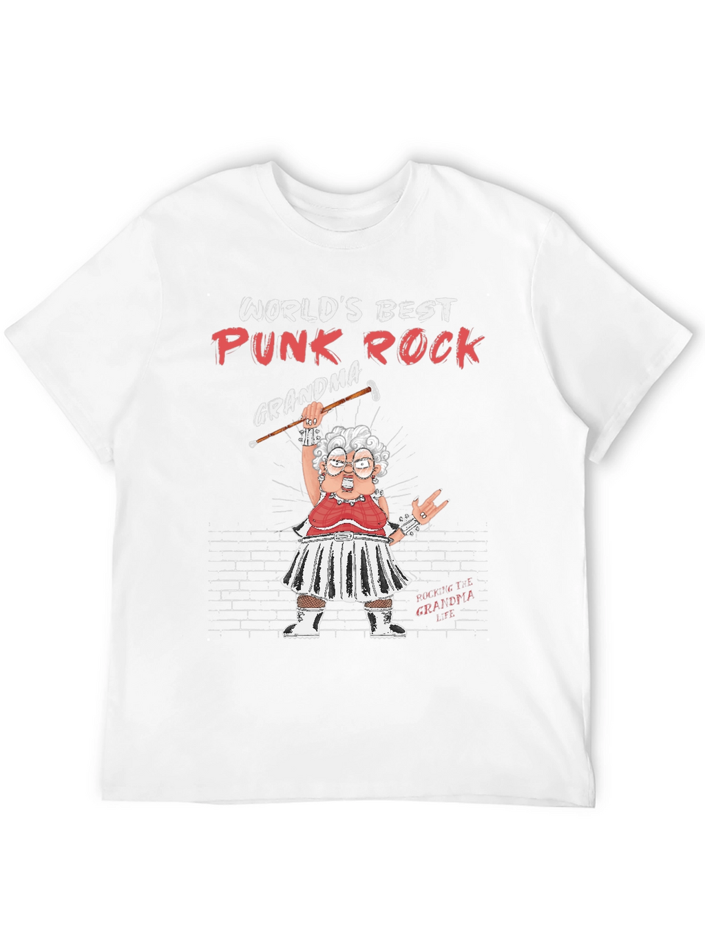 Worlds Best Punk Rock Grandma Graphic Tee
