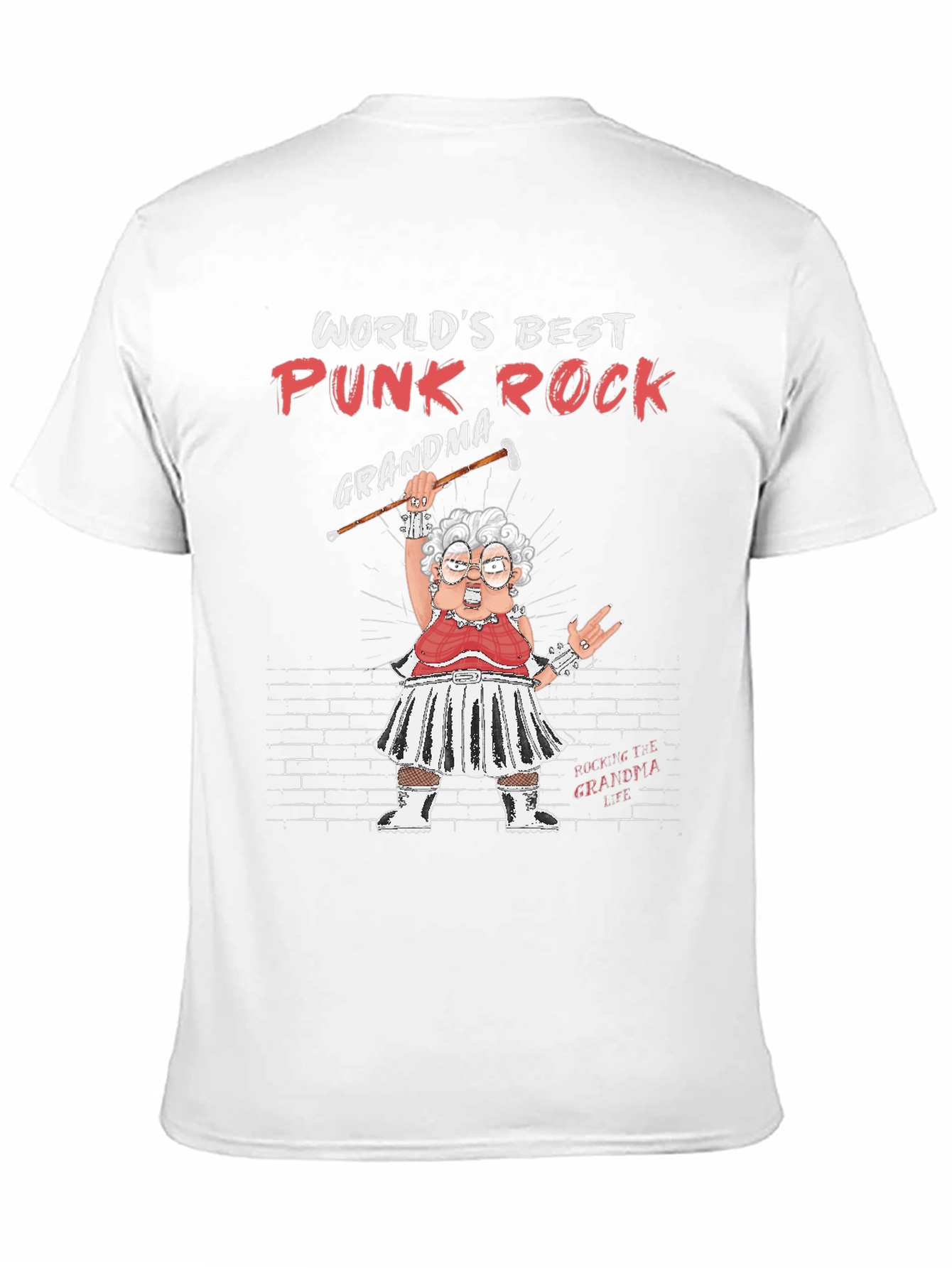 Worlds Best Punk Rock Grandma Graphic Tee