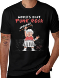 Worlds Best Punk Rock Grandma Graphic Tee