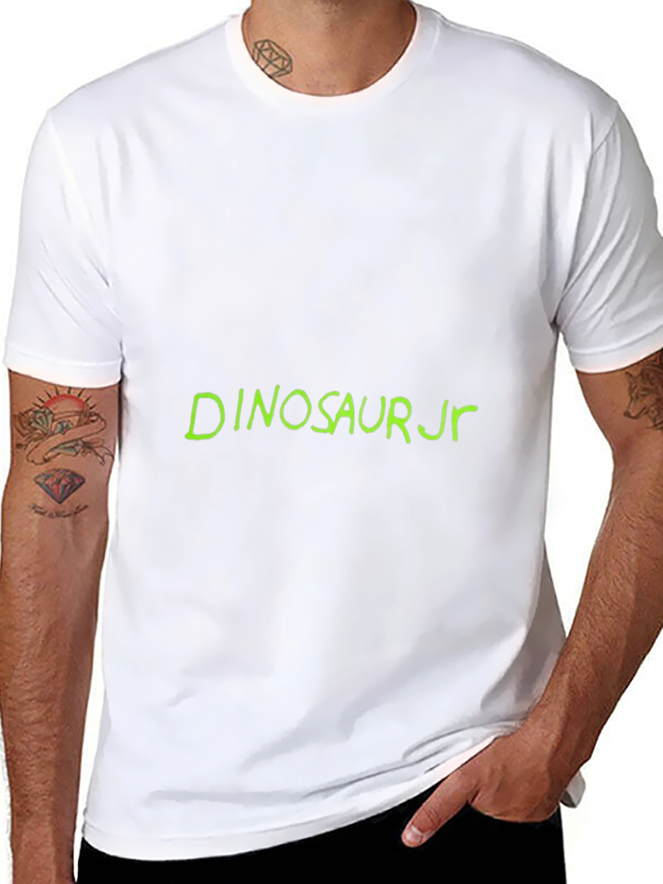 Dinosaur Jr. Graphic Tee - Black Cotton Casual
