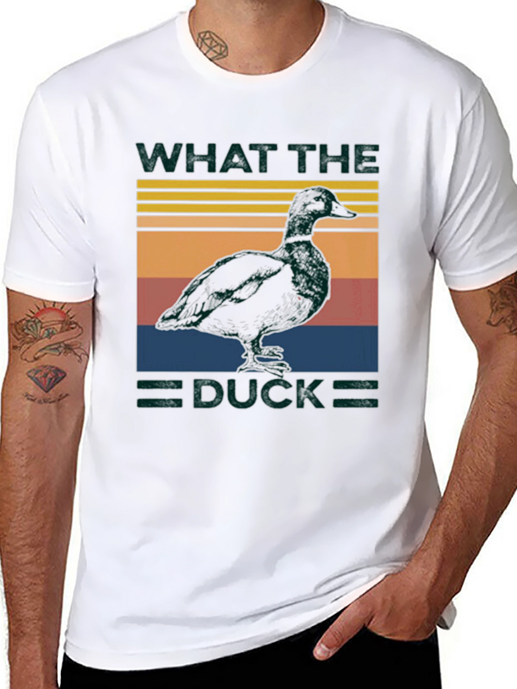 What the Duck T-Shirt - Funny Animal Retro Style