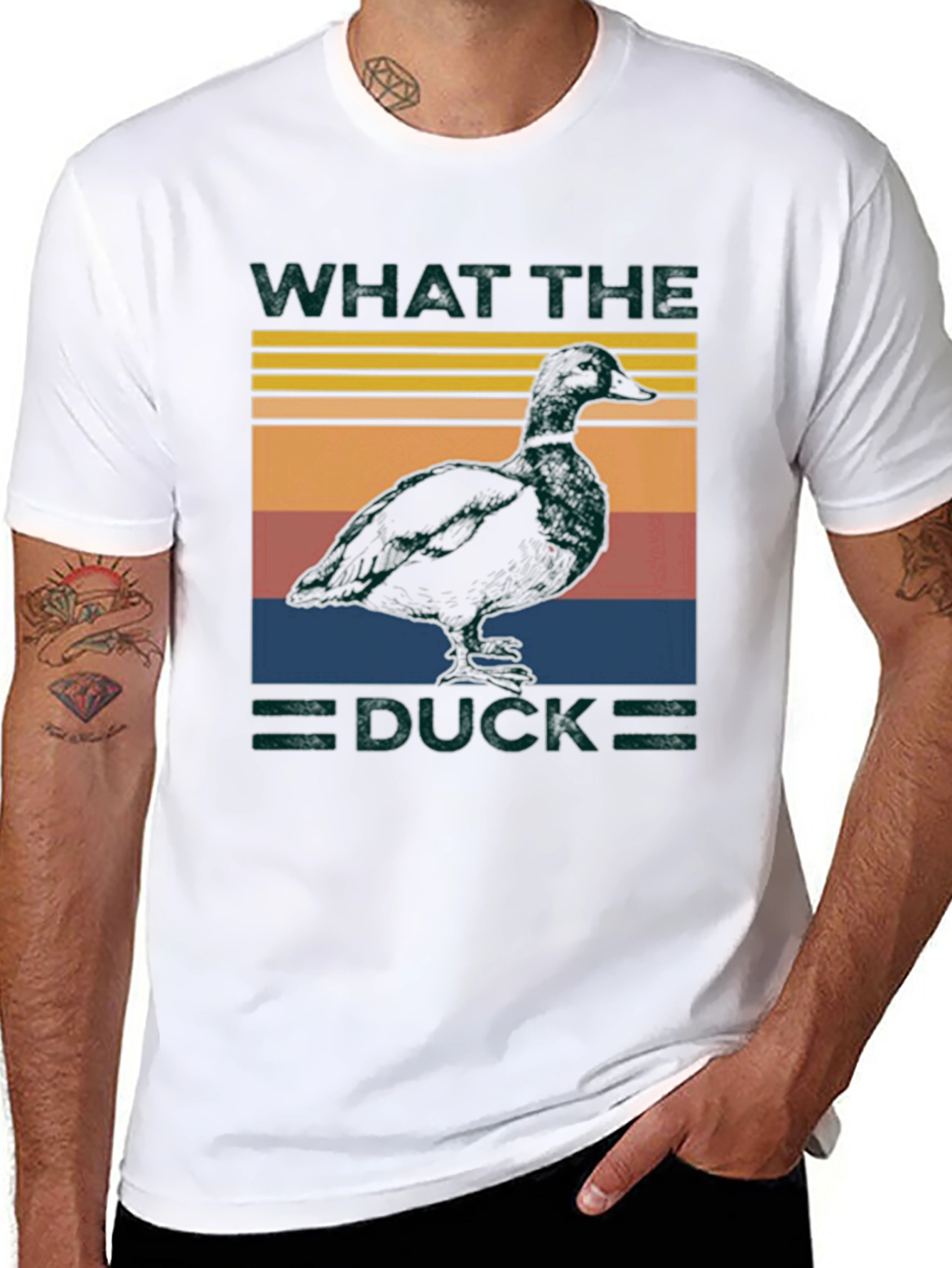 What the Duck T-Shirt - Funny Animal Retro Style