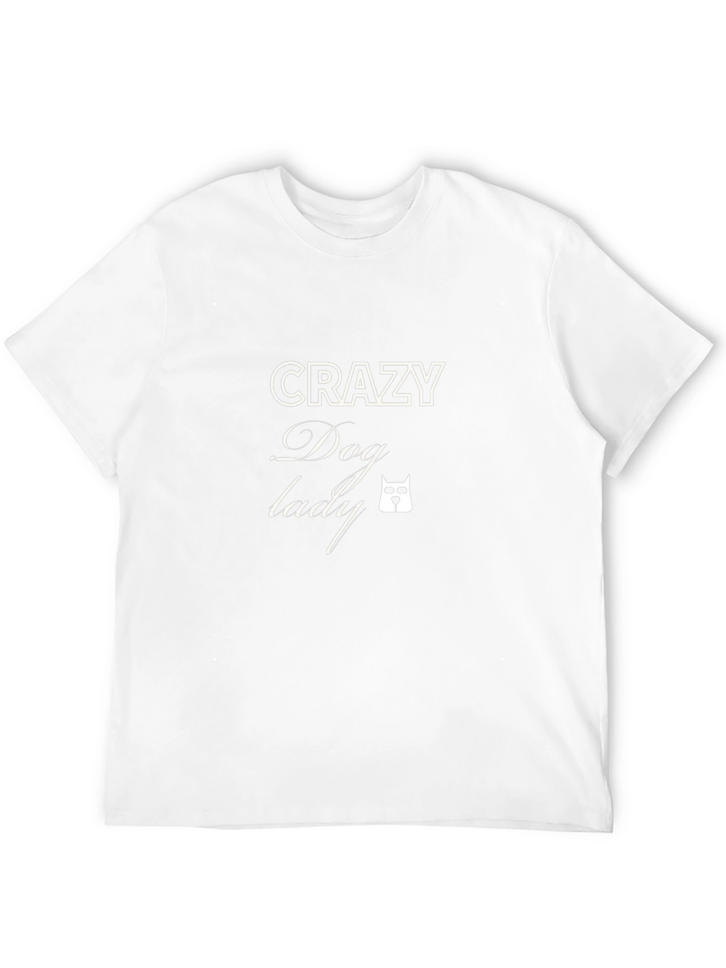Crazy Dog Lady T-Shirt - Black Short Sleeve