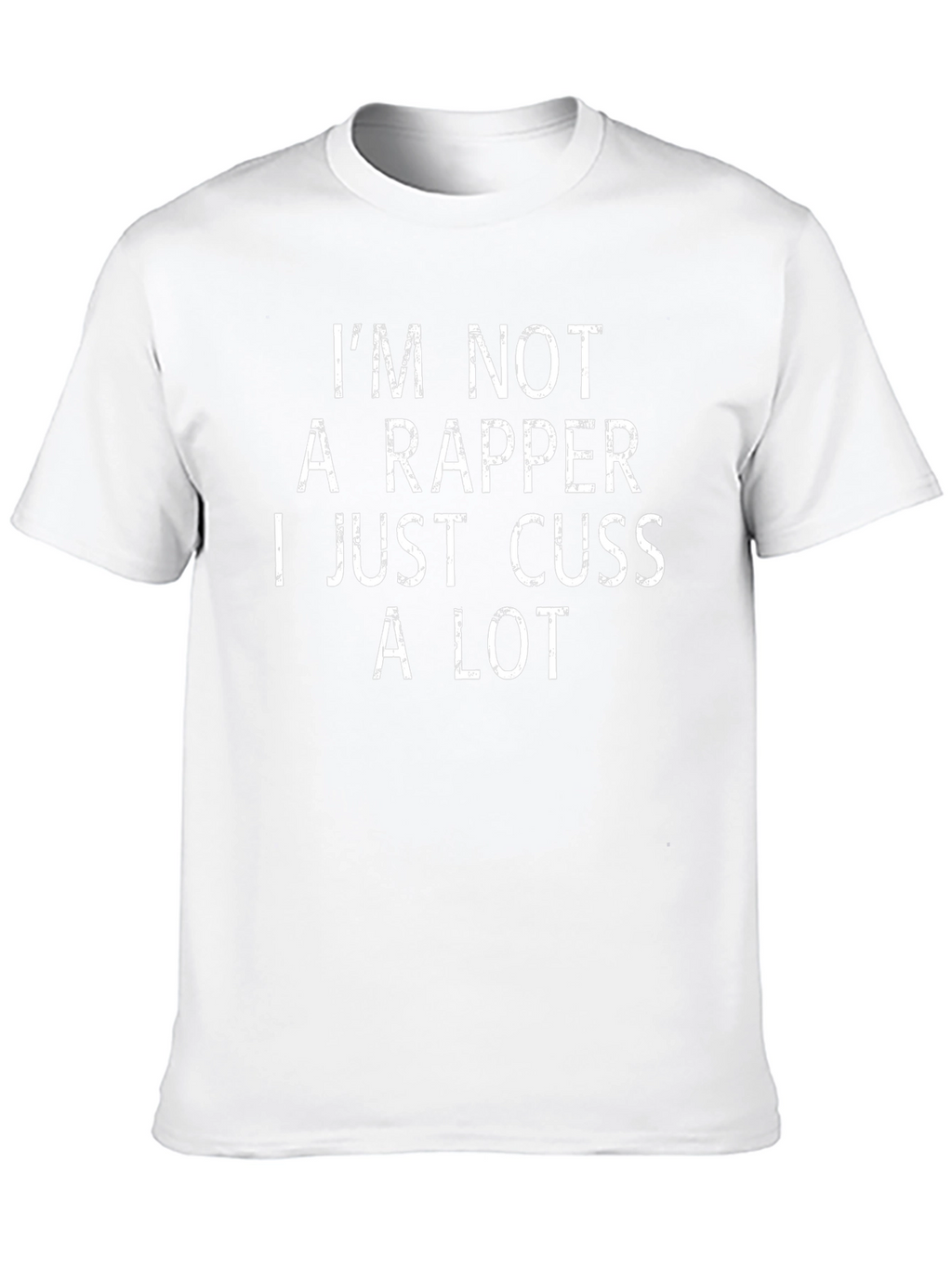 Funny Not a Rapper Graphic Tee - Black T-Shirt