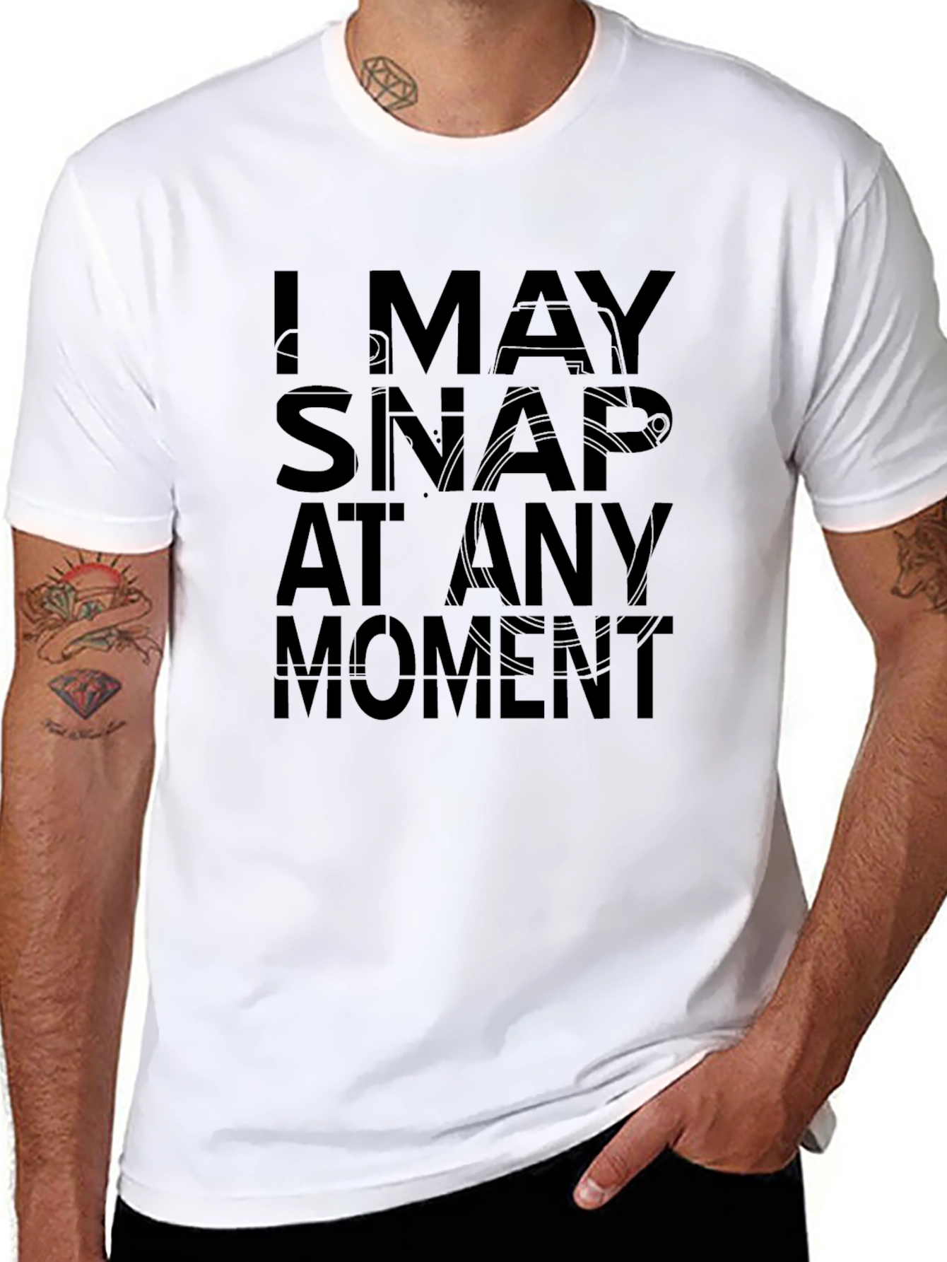 I May Snap At Any Moment Funny Graphic Tee