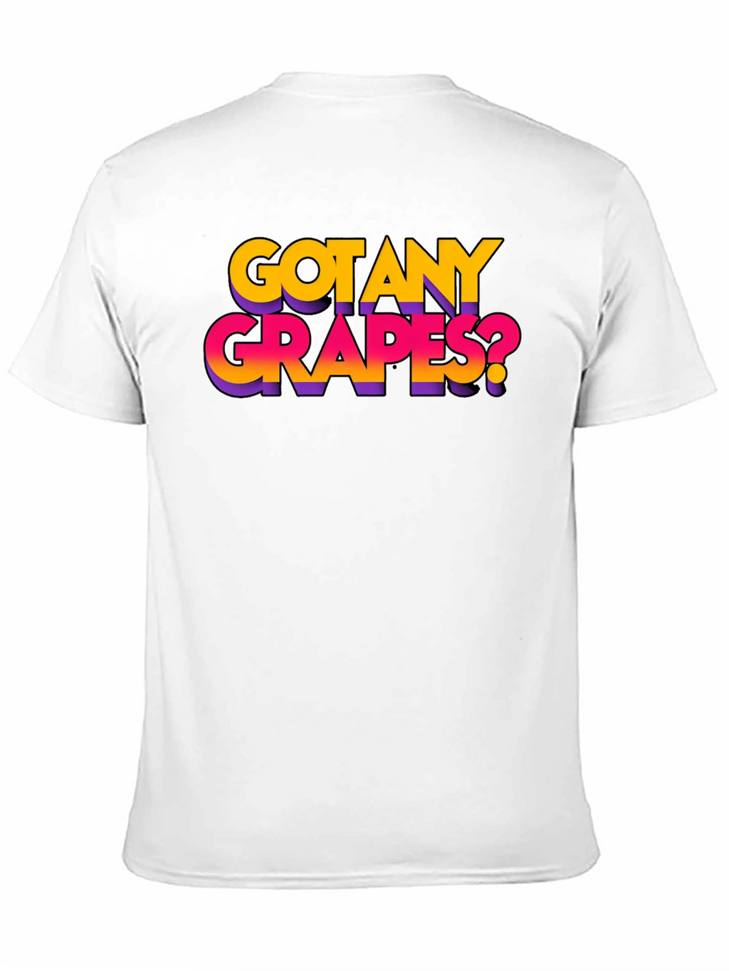 Got Any Grapes? Black Graphic T-Shirt