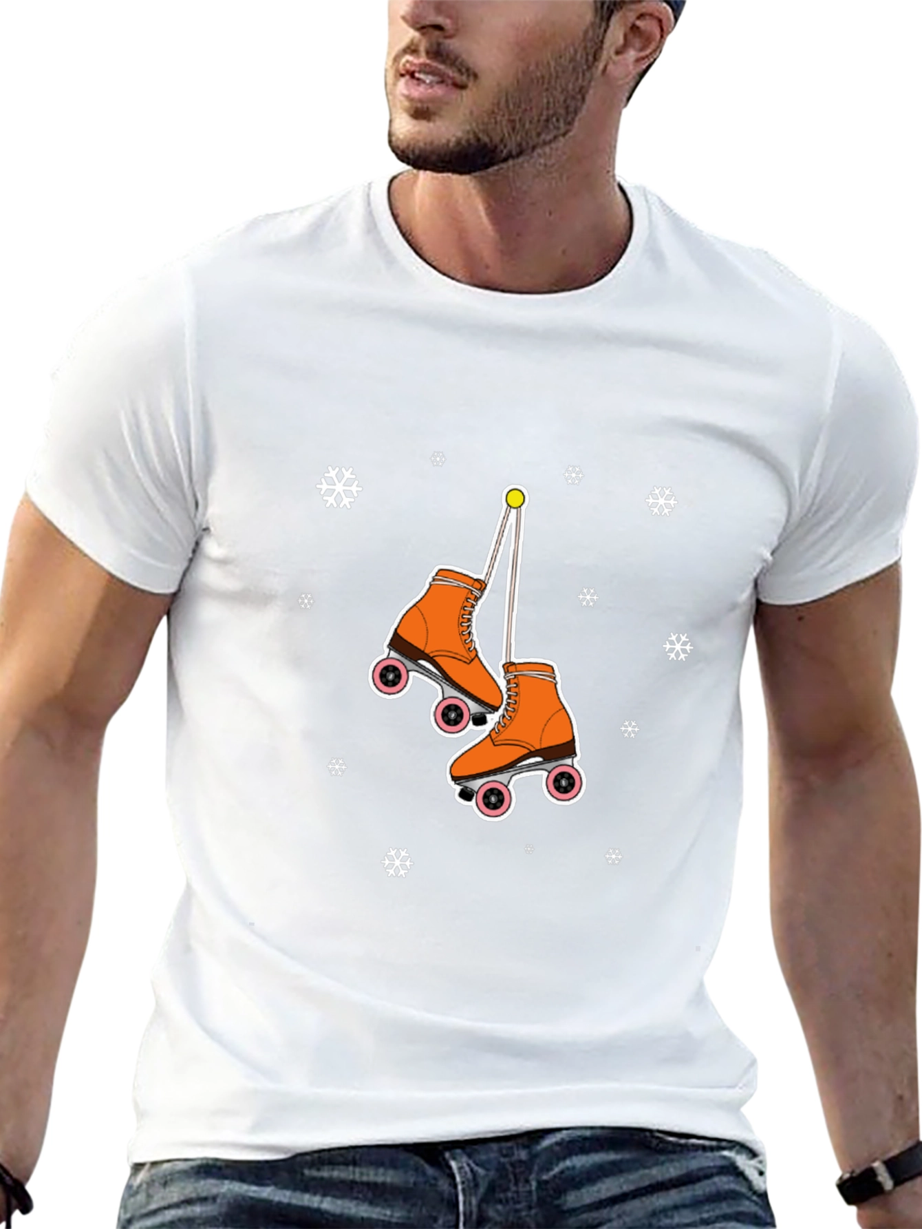 Retro Roller Skate Graphic T-Shirt