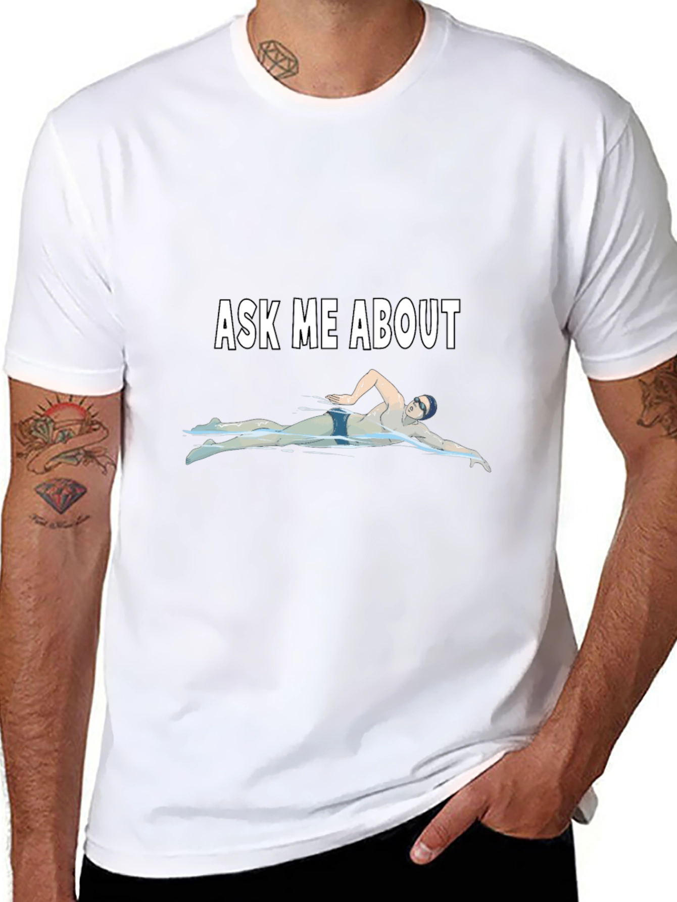 Ask Me About Swimming T-Shirt