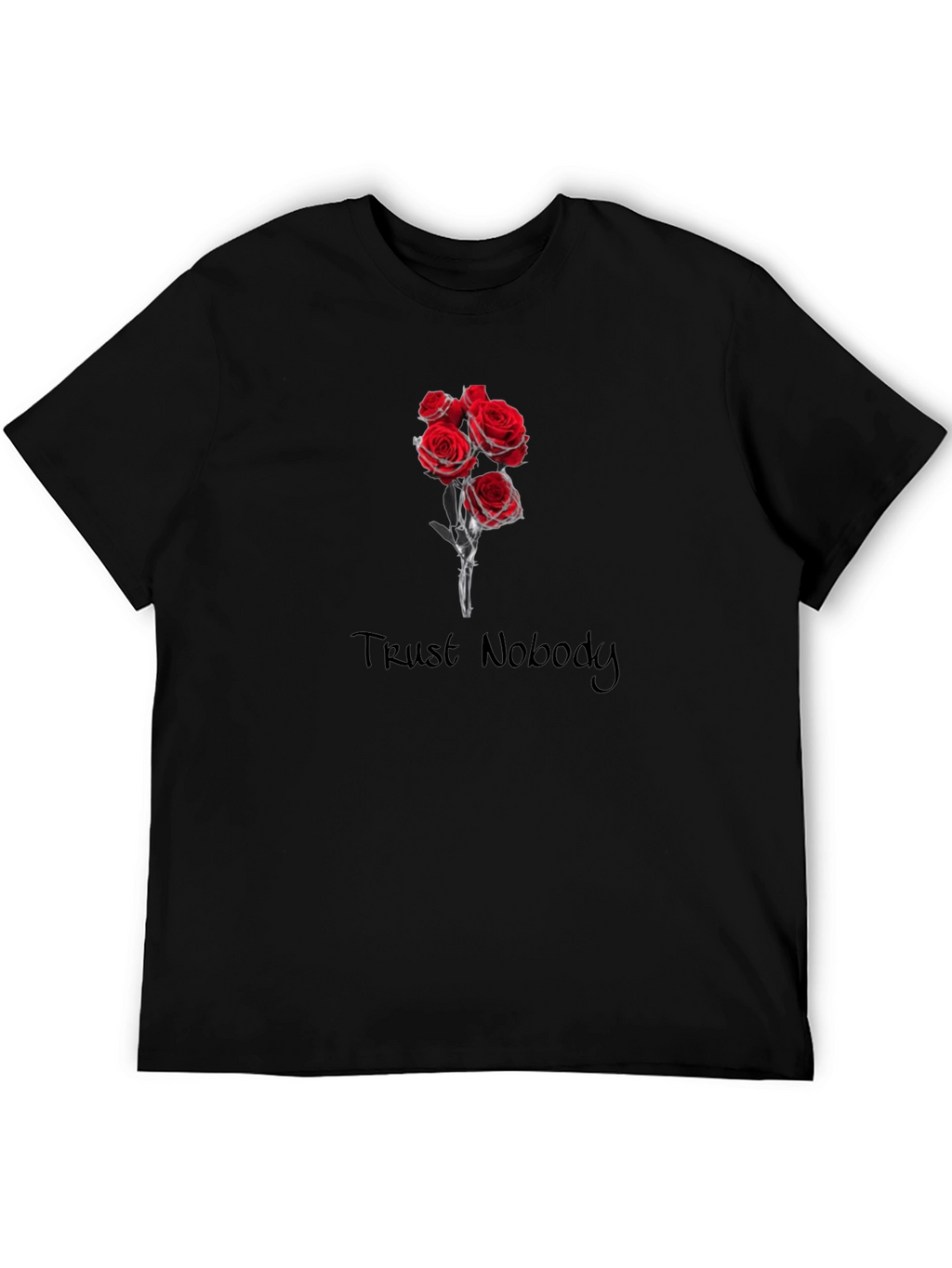 Trust Nobody Roses Graphic Tee