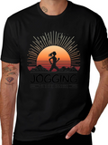 Jogging with Sunrise Graphic Tee