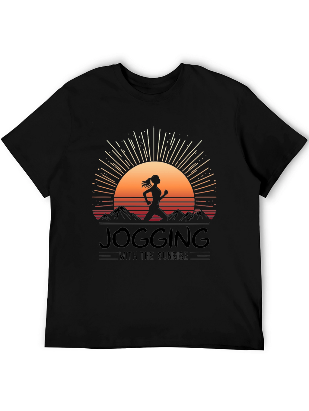 Jogging with Sunrise Graphic Tee