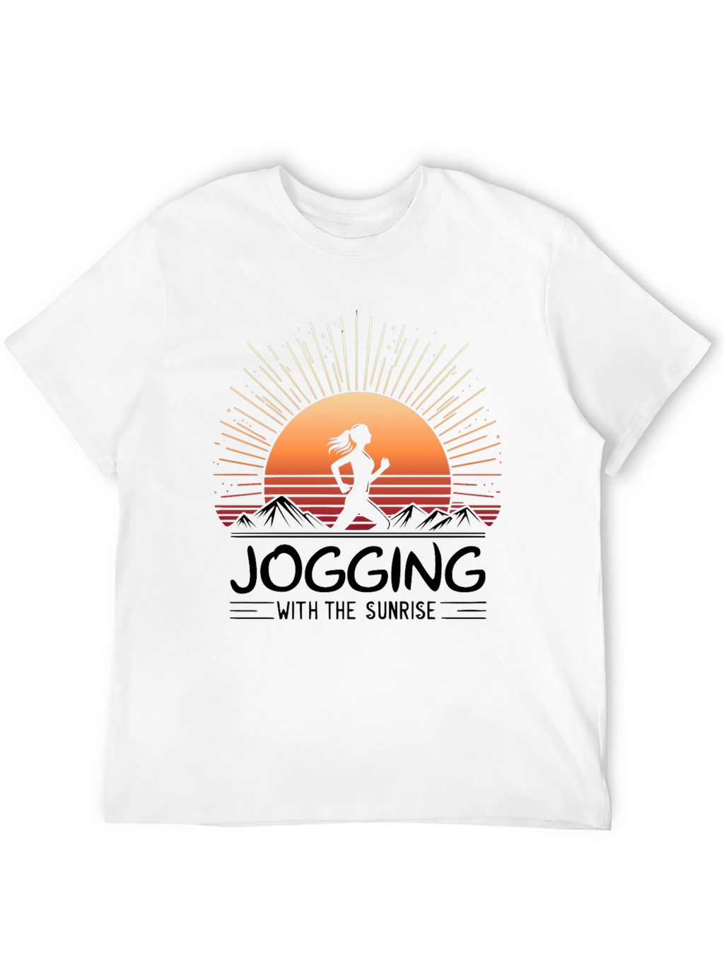Jogging with Sunrise Graphic Tee