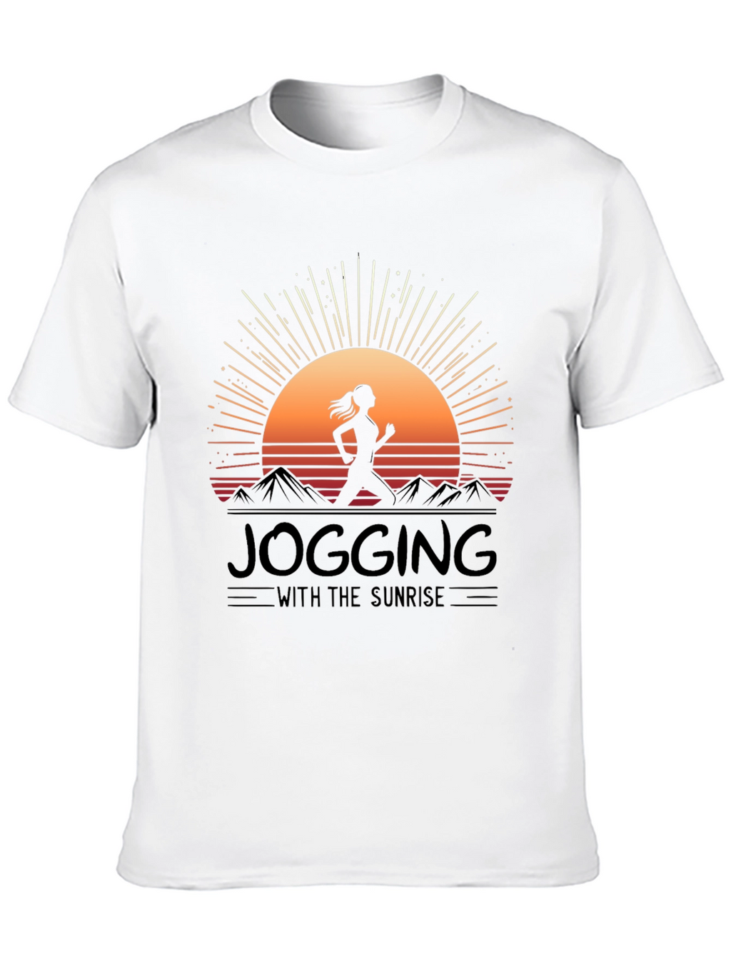Jogging with Sunrise Graphic Tee
