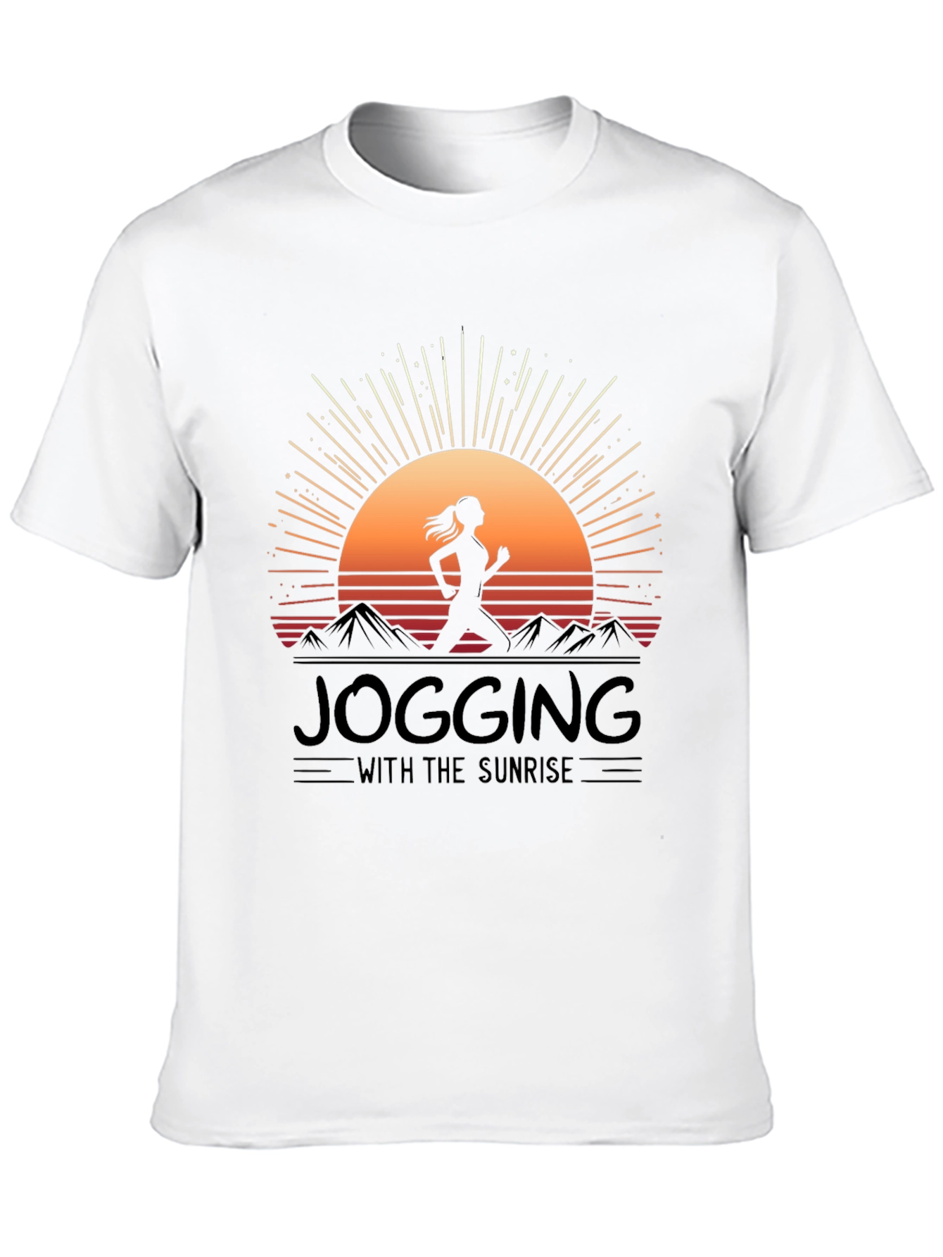 Jogging with Sunrise Graphic Tee