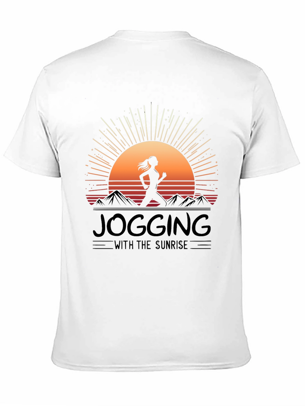 Jogging with Sunrise Graphic Tee