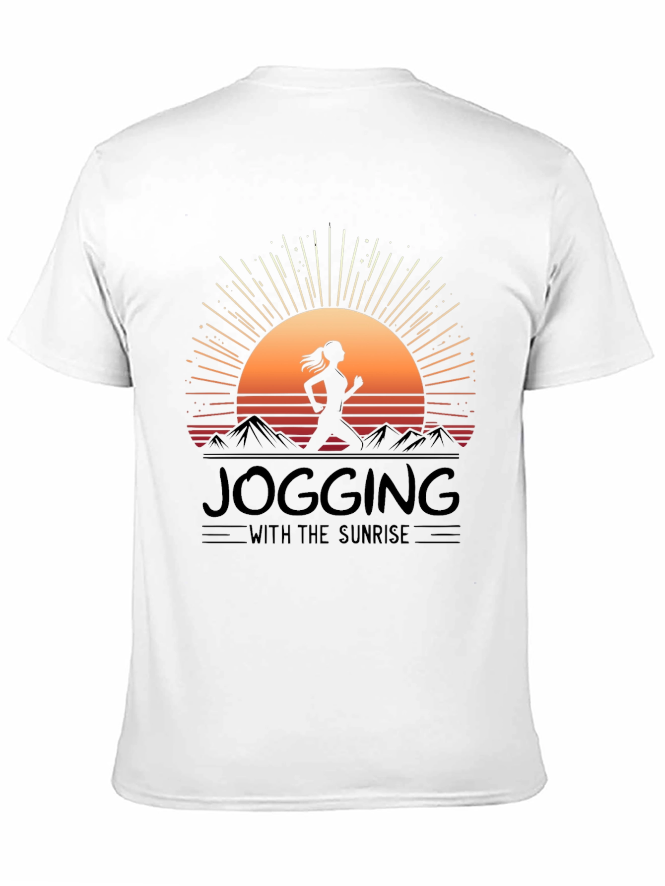 Jogging with Sunrise Graphic Tee