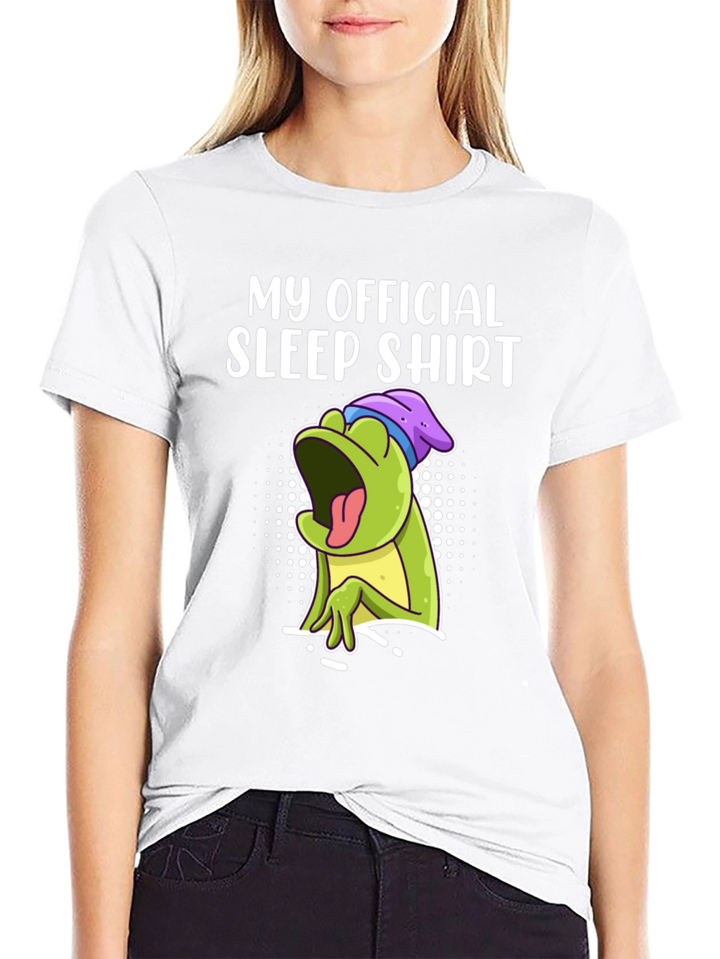 Official Sleep Shirt - Funny Frog Graphic Tee