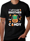 Will Trade Brother For Candy Halloween Dragon T-Shirt