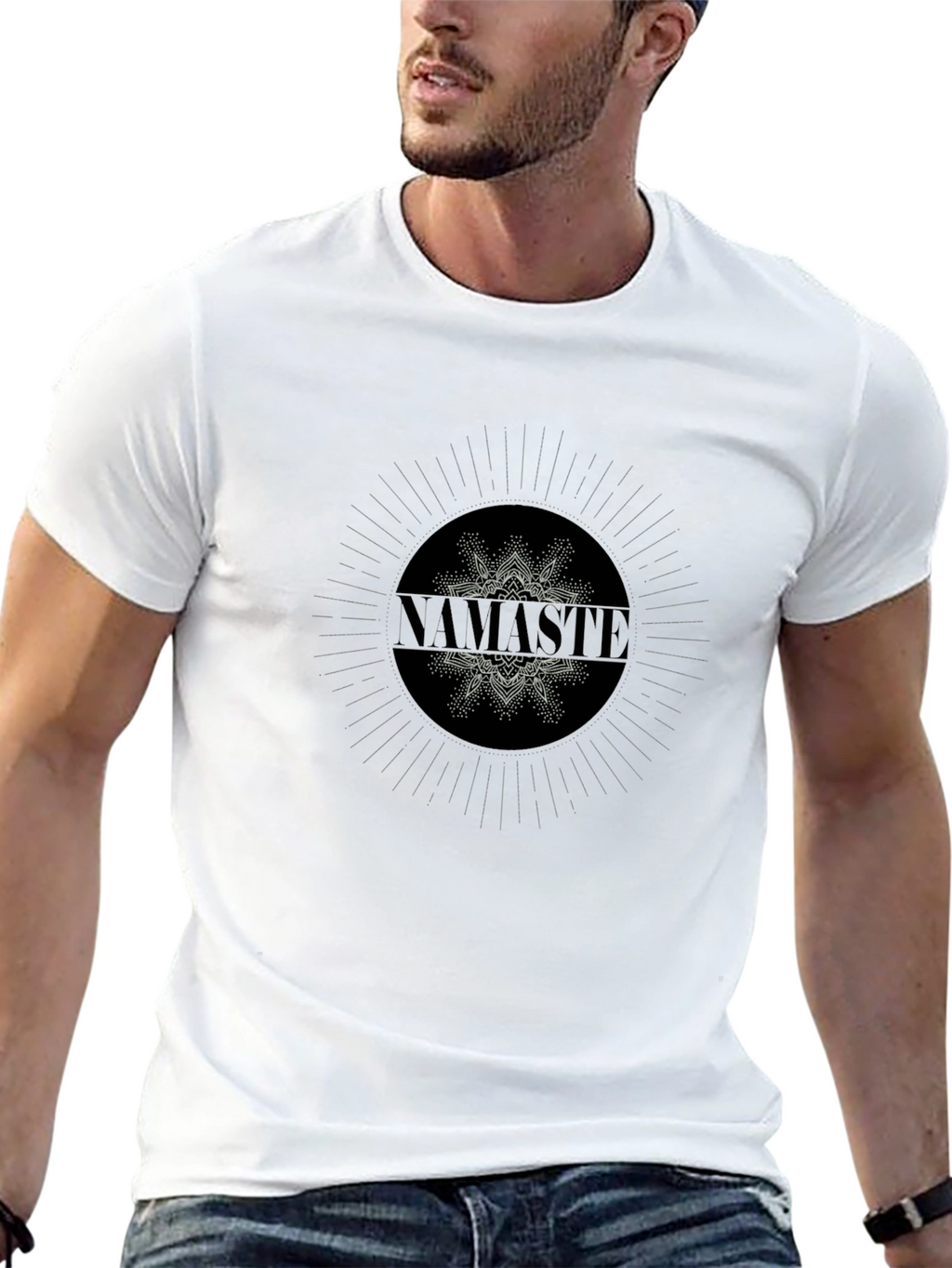 Namaste Graphic Black T-Shirt