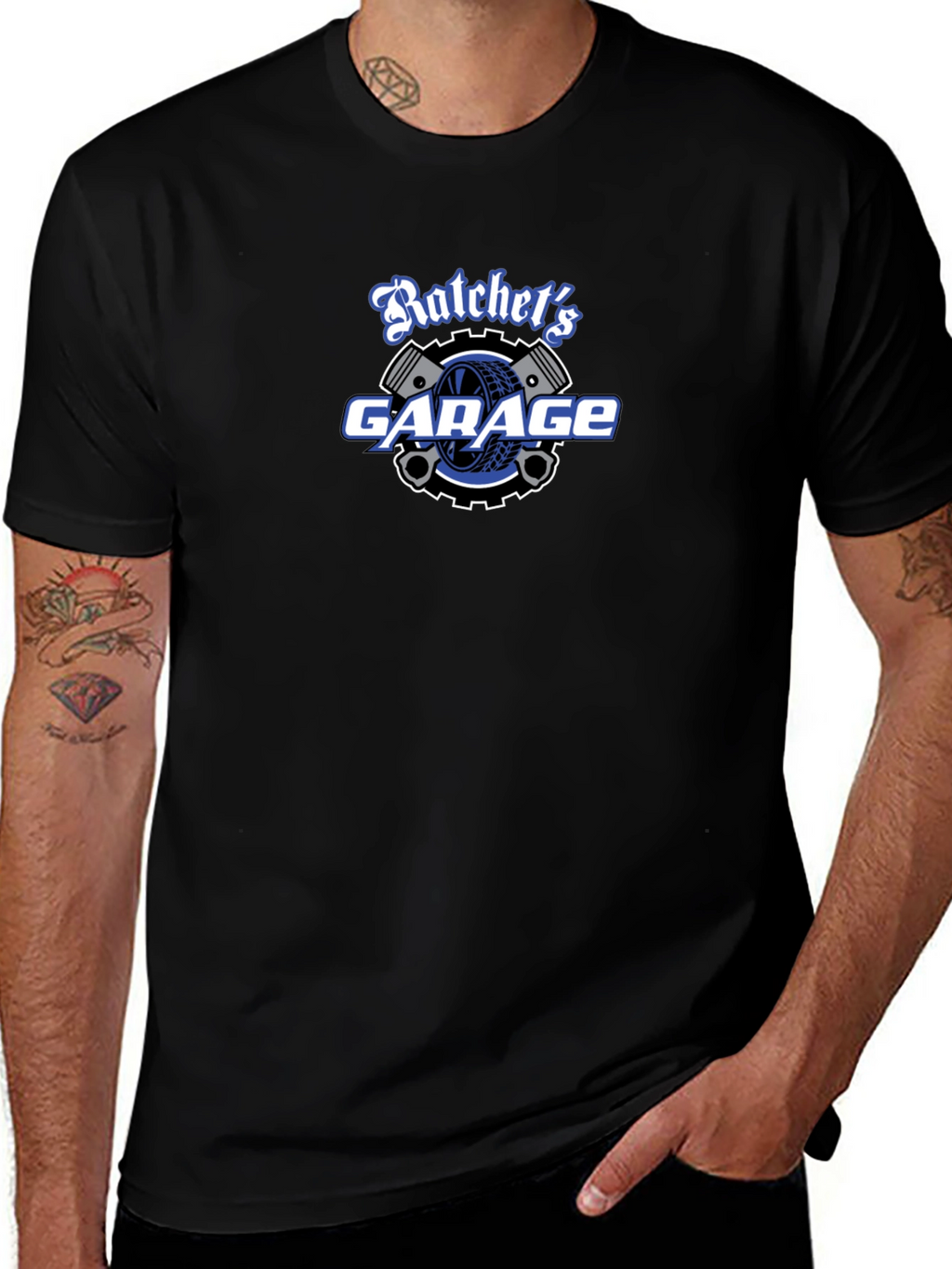Ratchets Garage Graphic Tee - Black