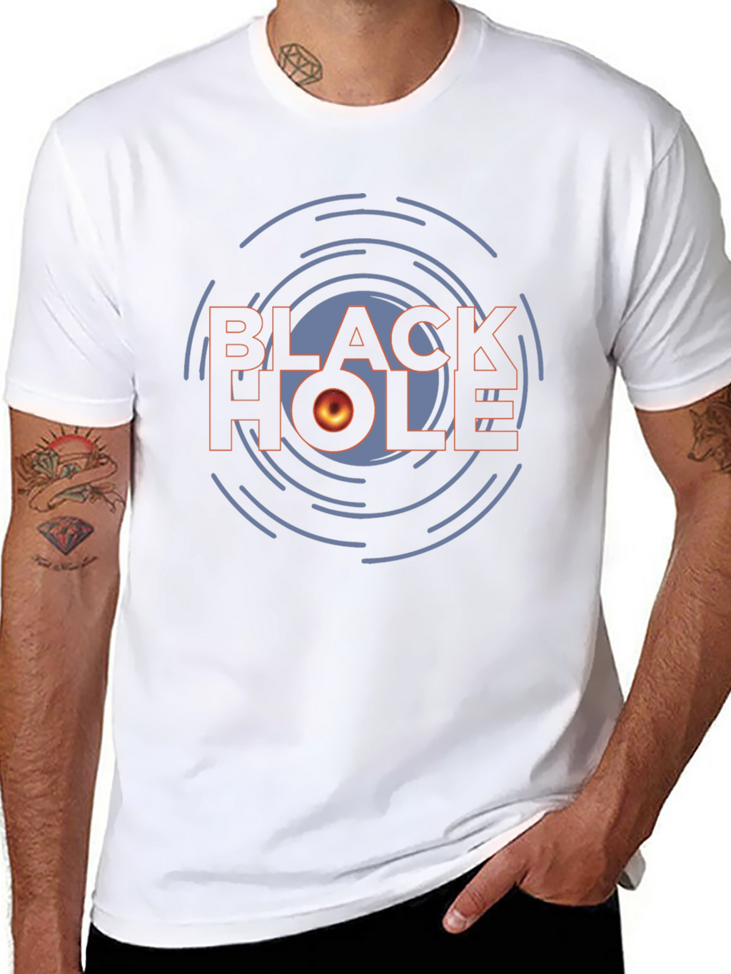 Black Hole Graphic T-Shirt - Sci-Fi Design