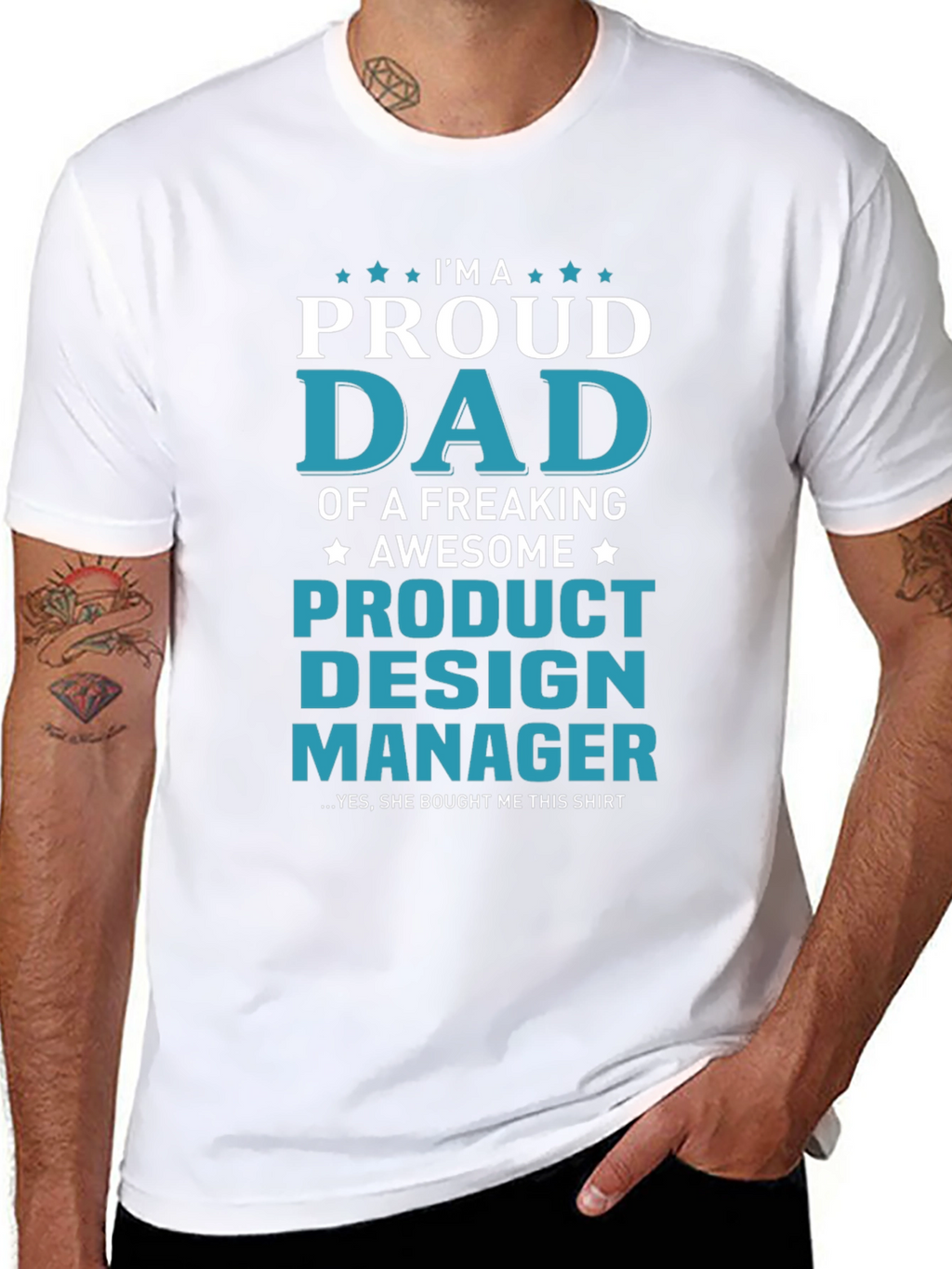 Proud Dad Product Design Manager Graphic T-Shirt
