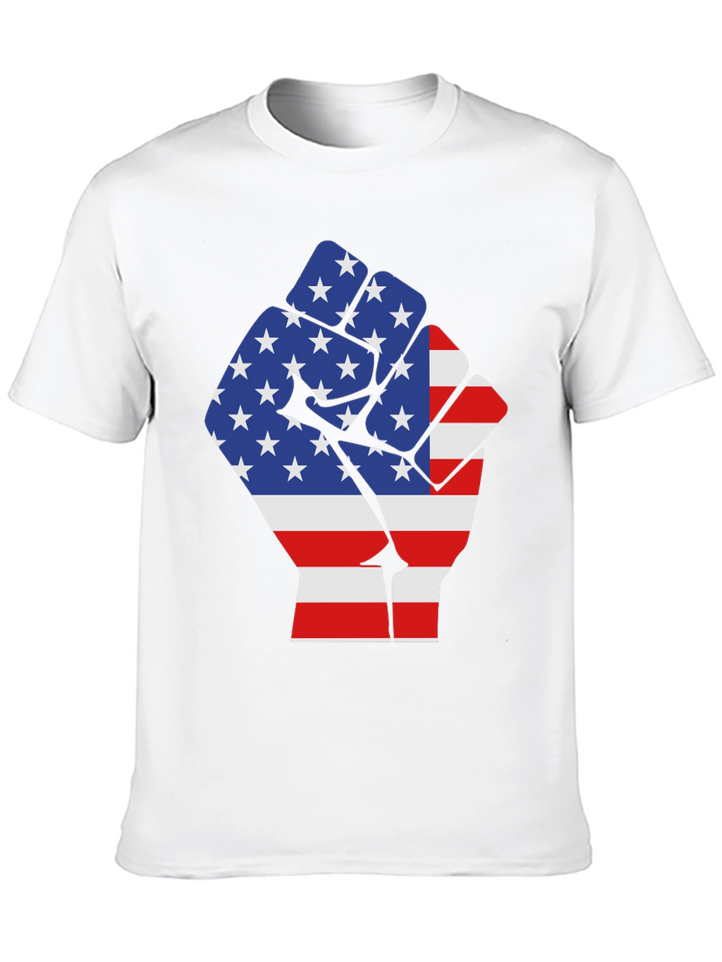 USA Flag Fist Graphic Tee - Patriotic Pride