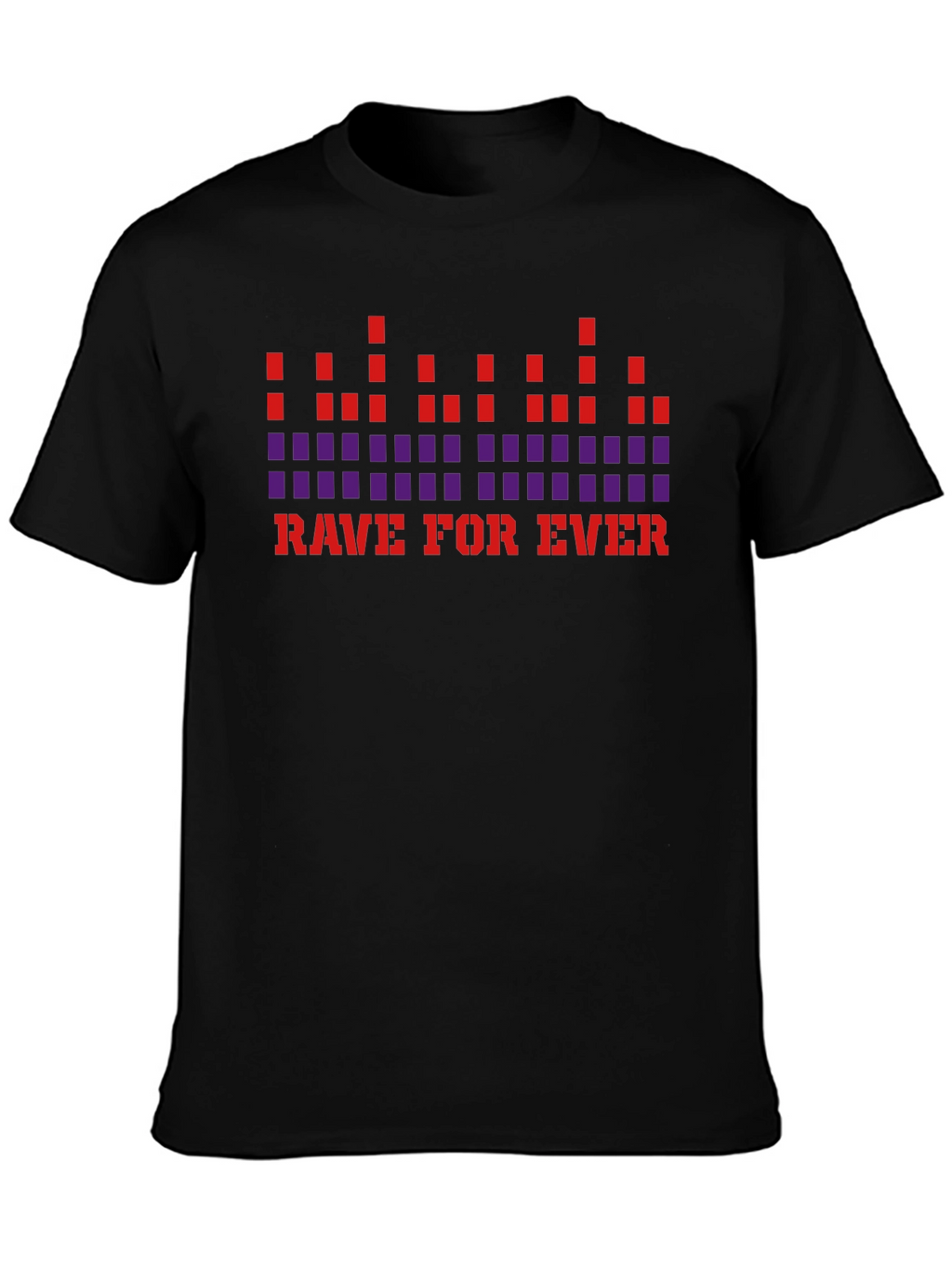 Rave For Ever Graphic T-Shirt - Black