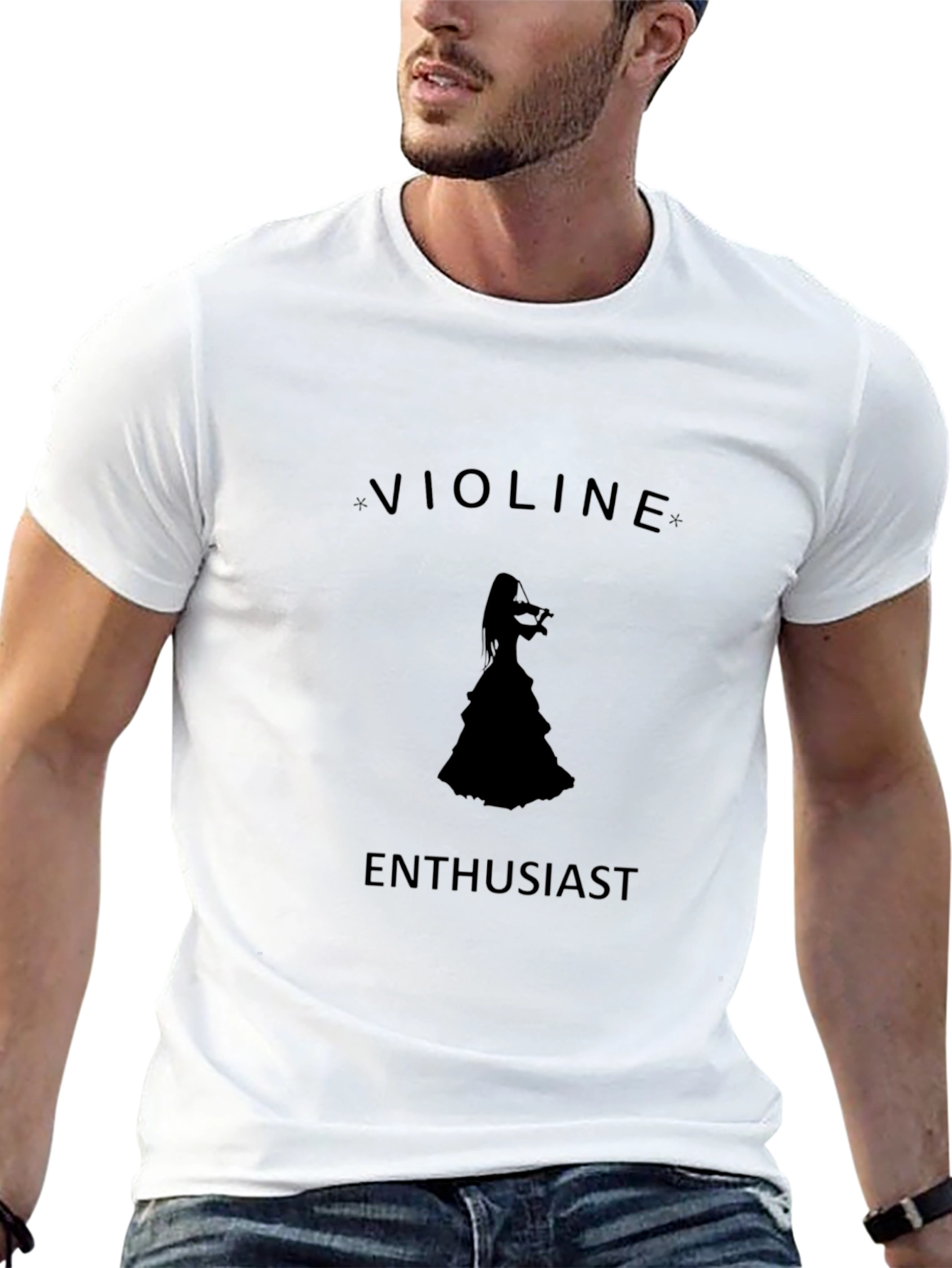 Violinist Enthusiast Graphic Tee - Unisex Black T-Shirt