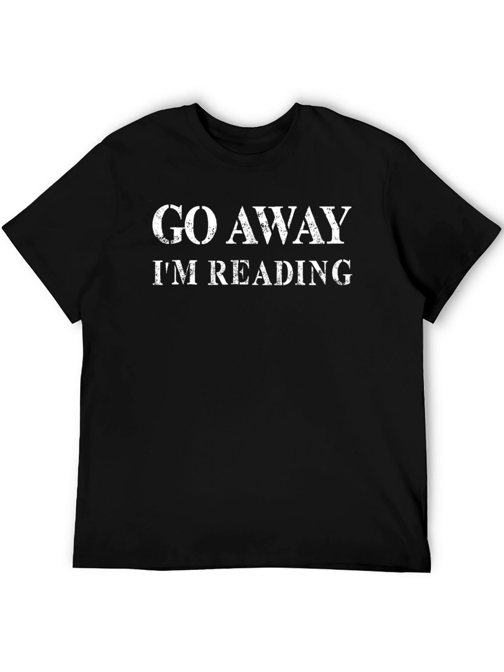 Go Away Im Reading Novelty T-Shirt - Black