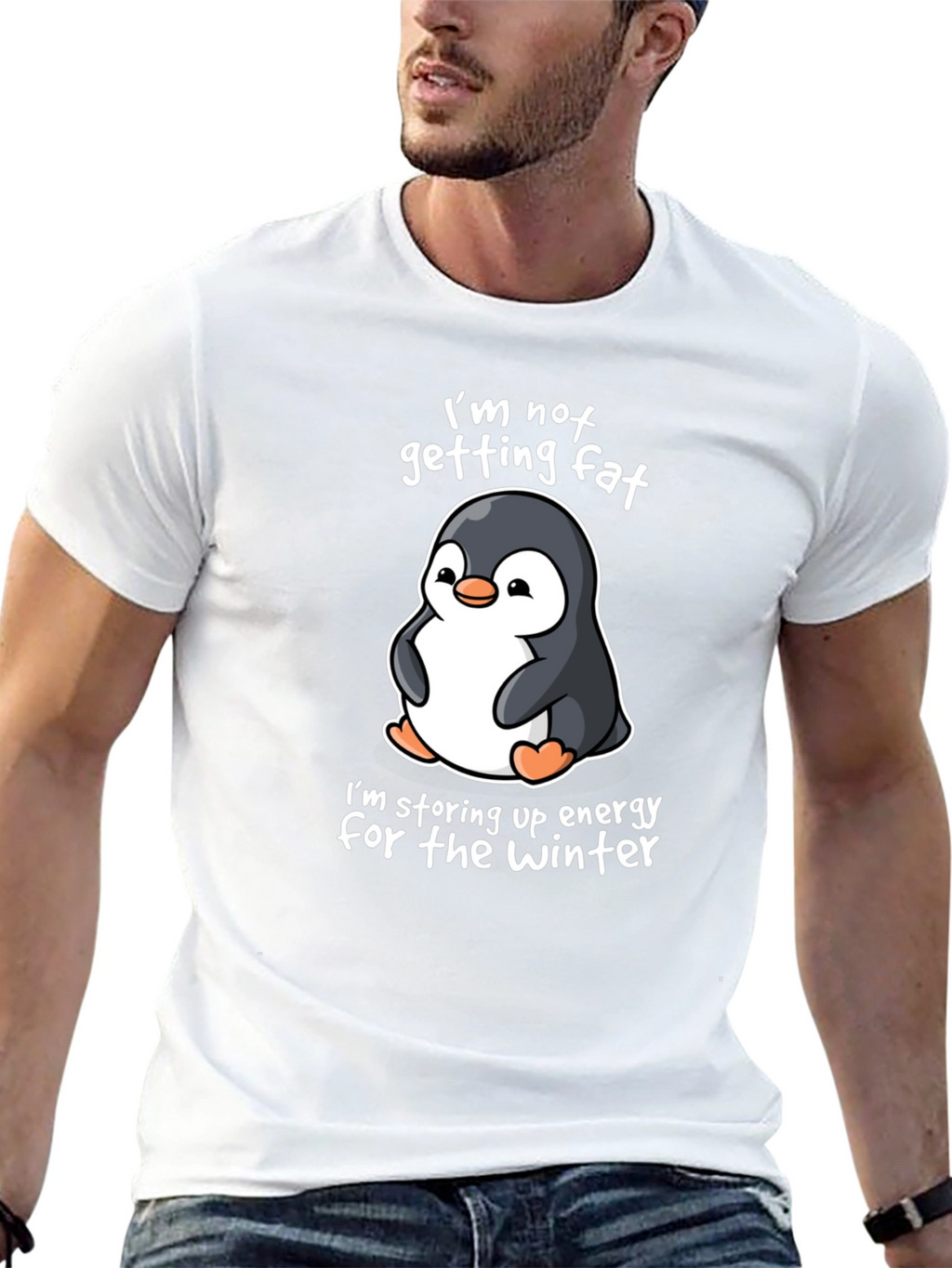 Penguin Winter Energy Black T-Shirt
