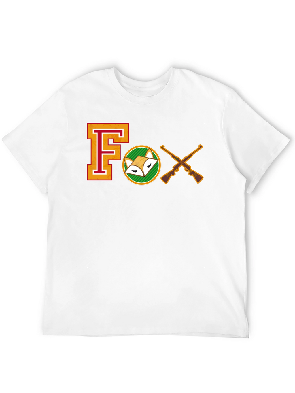 Hunting Fox T-Shirt - Black Cotton Tee