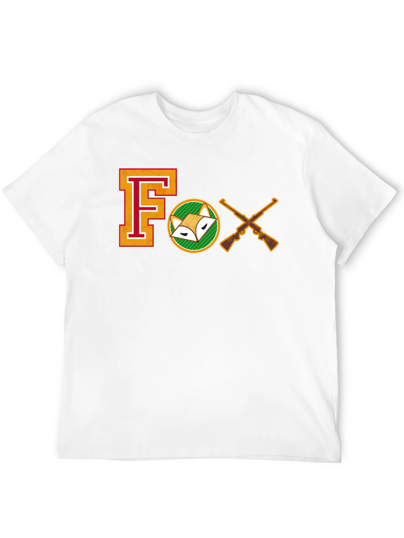 Hunting Fox T-Shirt - Black Cotton Tee