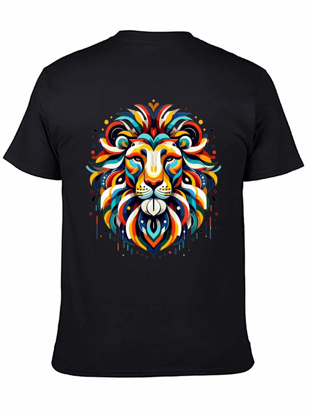 Vibrant Lion Graphic Tee - Bold Statement Shirt