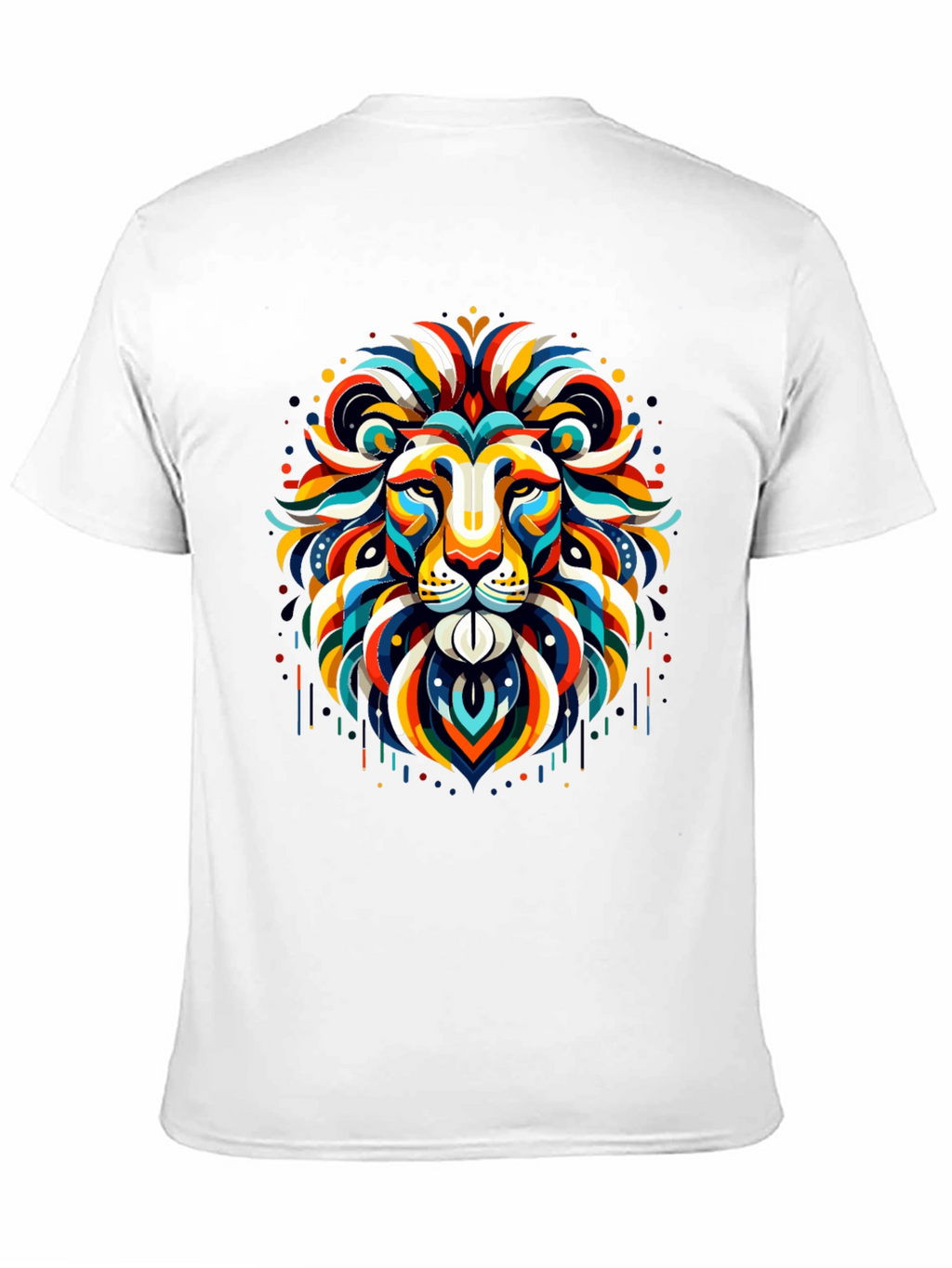 Vibrant Lion Graphic Tee - Bold Statement Shirt