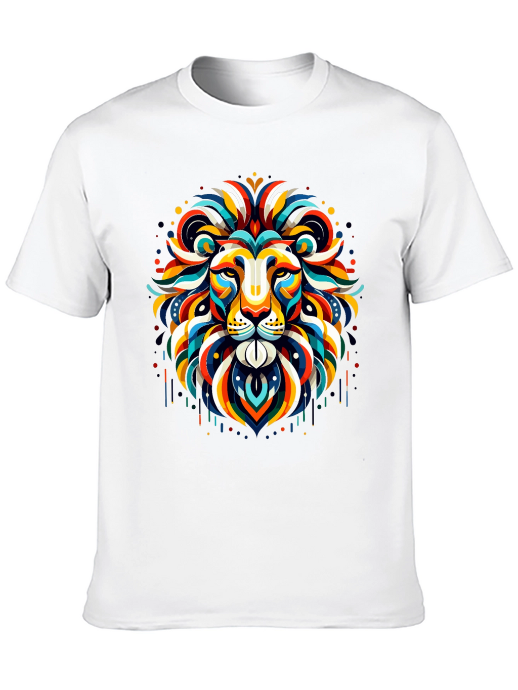 Vibrant Lion Graphic Tee - Bold Statement Shirt